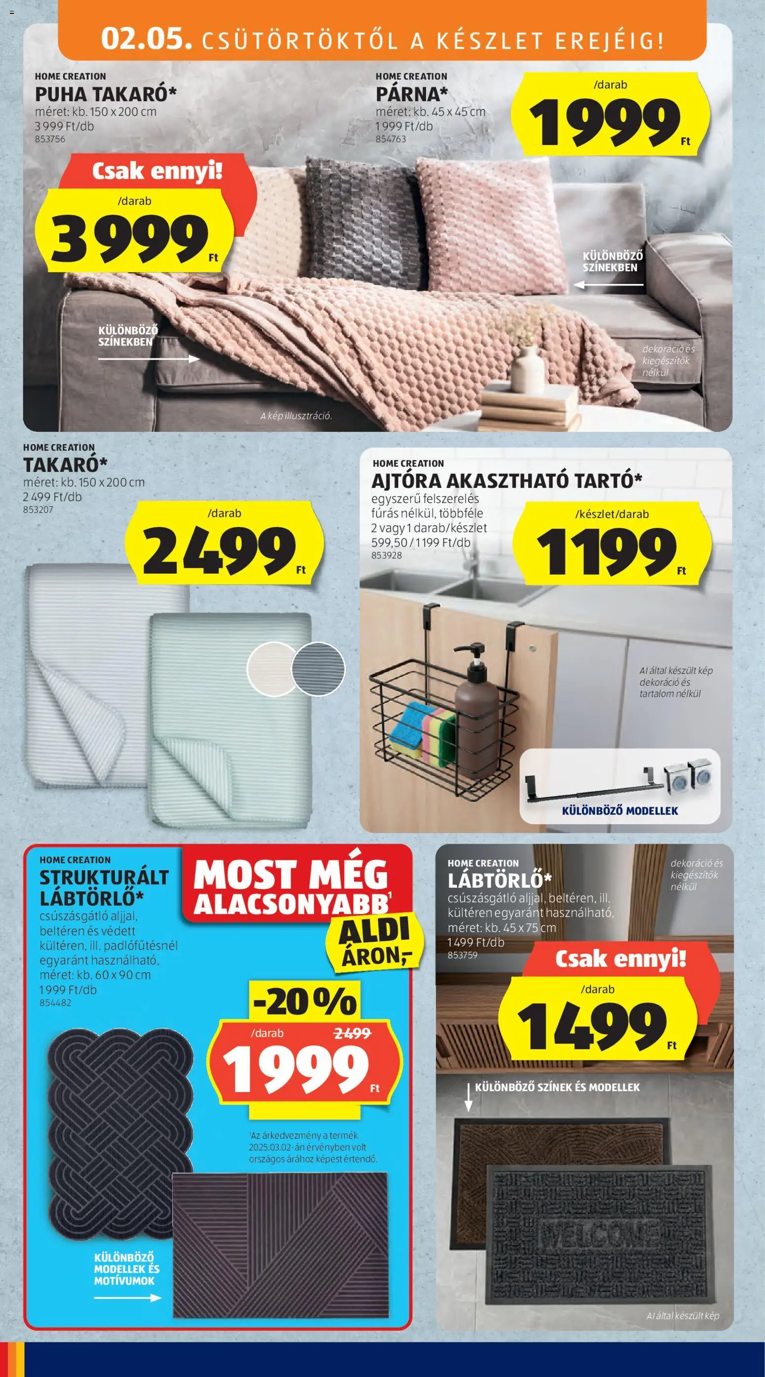 Aldi akciós ujság - amely érvényes a következő dátumtól: 05.02.2026 | Oldal: 22 | Termékek: Dekoráció