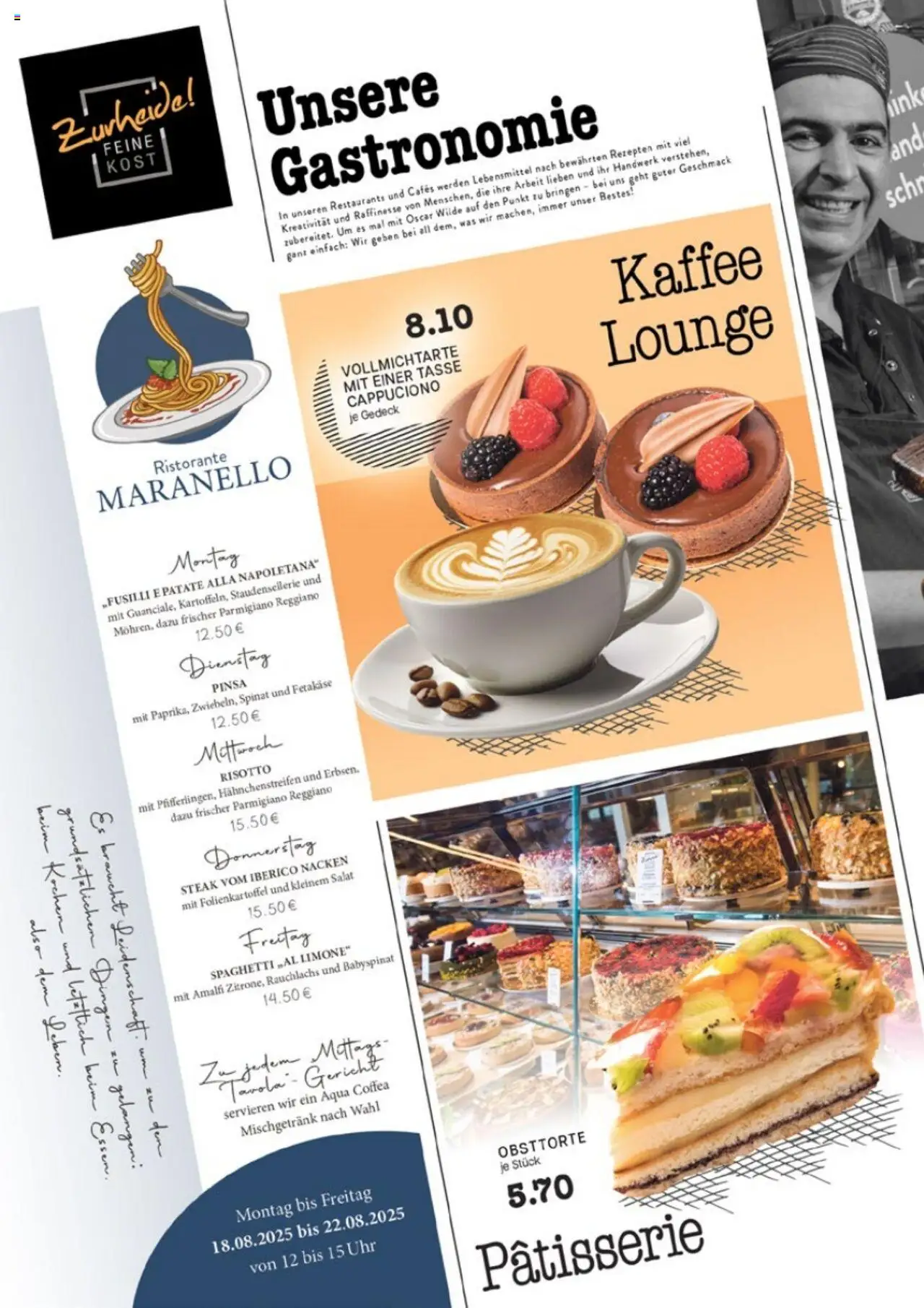 Edeka Zurheide Prospekt 	 - gültig ab dem 18.08.2025 | Seite: 6 | Produkte: Ristorante, Kaffee, Steak, Salat