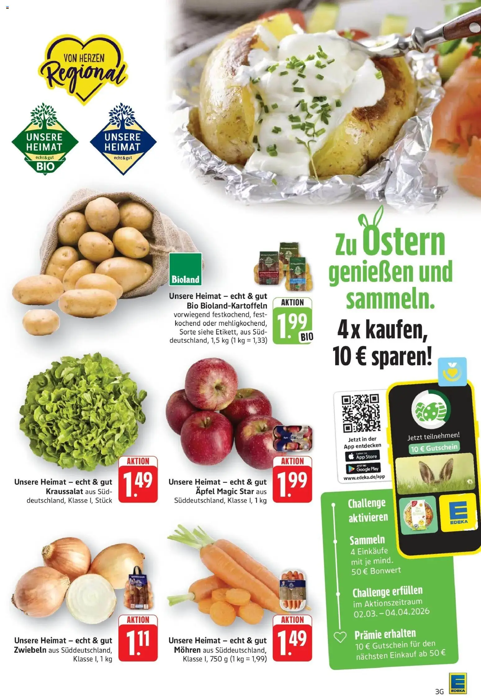 Angebote – gültig ab 16.03.2026 | Seite: 3 | Produkte: Äpfel, Mohren, Zwiebeln