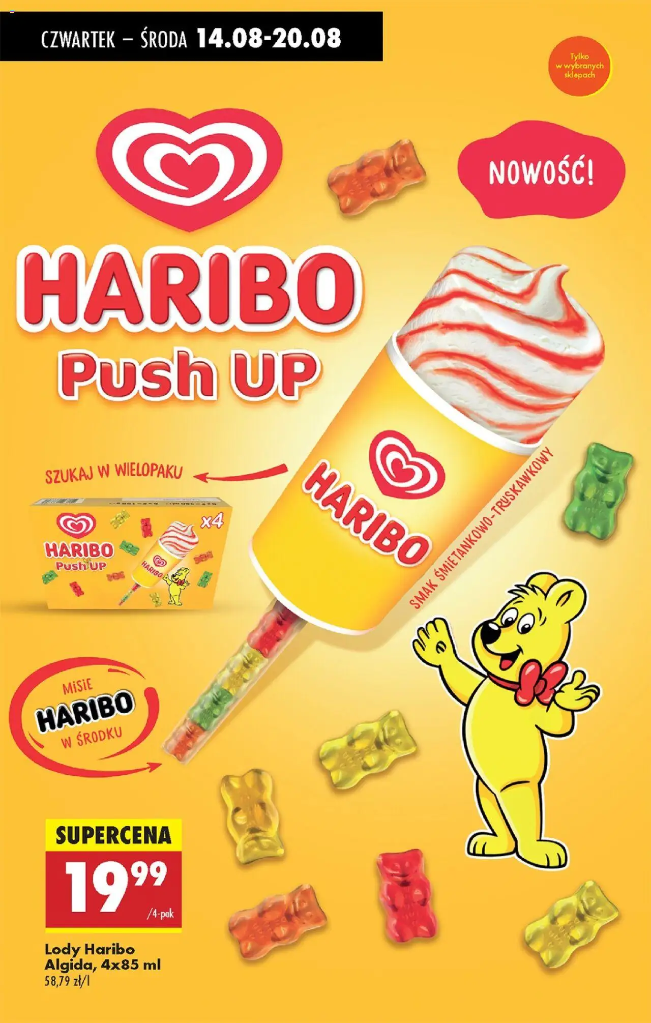 Biedronka gazetka - Oferta w tym tygodniu od 14.08.2025 | Strona: 46 | Produkty: Lody