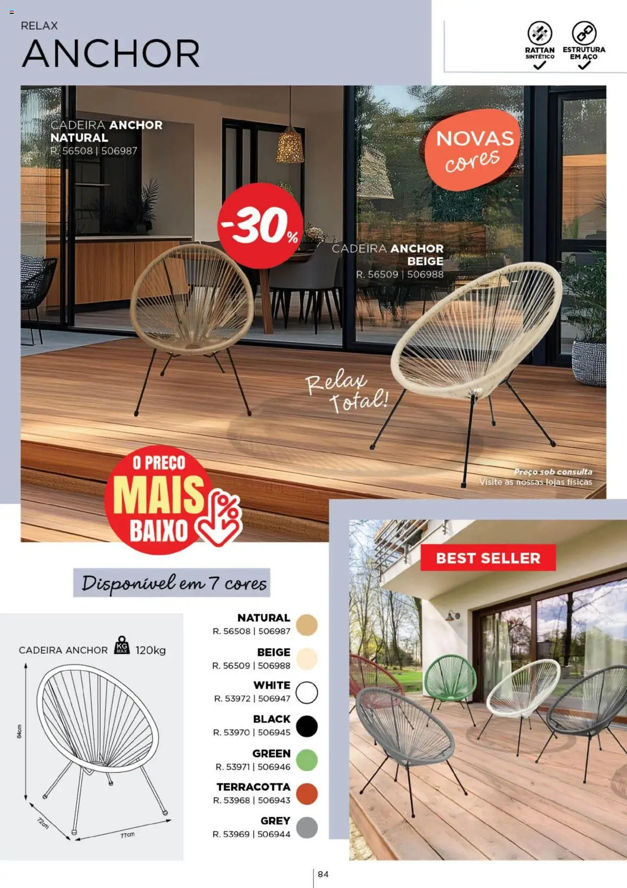 Espaço Casa - Catálogo  Ec Ar Livre  2025 │ válido de 04.03.2025 | Página: 84 | Produtos: Cadeira