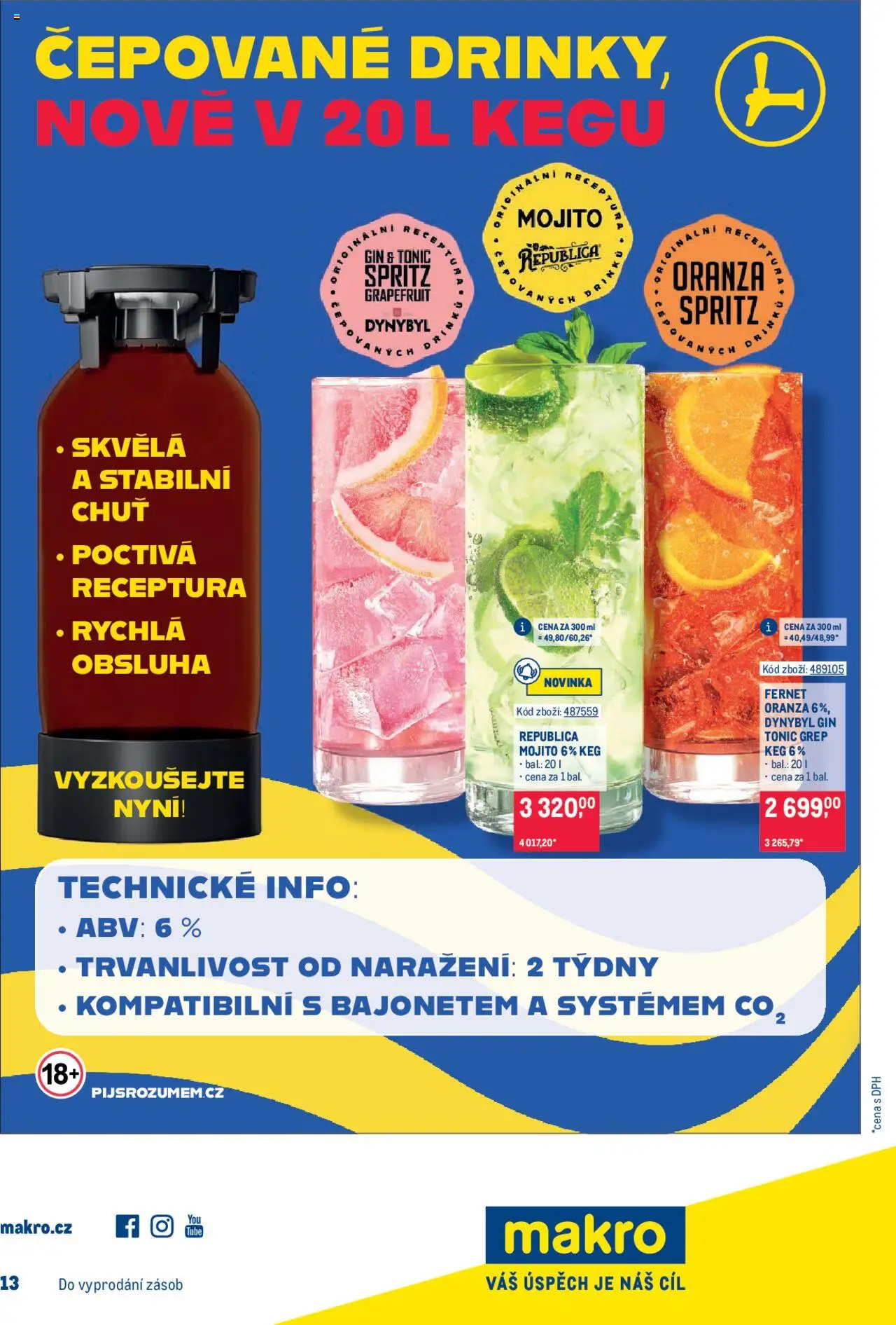 Makro leták - Gastronomie od 04.06.2025 | Strana: 25 | Produkty: Gin, Grep, Mojito, Republica