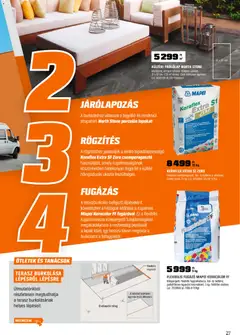 OBI akciós újság - amely érvényes a következő dátumtól: 31.03.2026 | Oldal: 27 | Termékek: Ragasztó, Padlólap