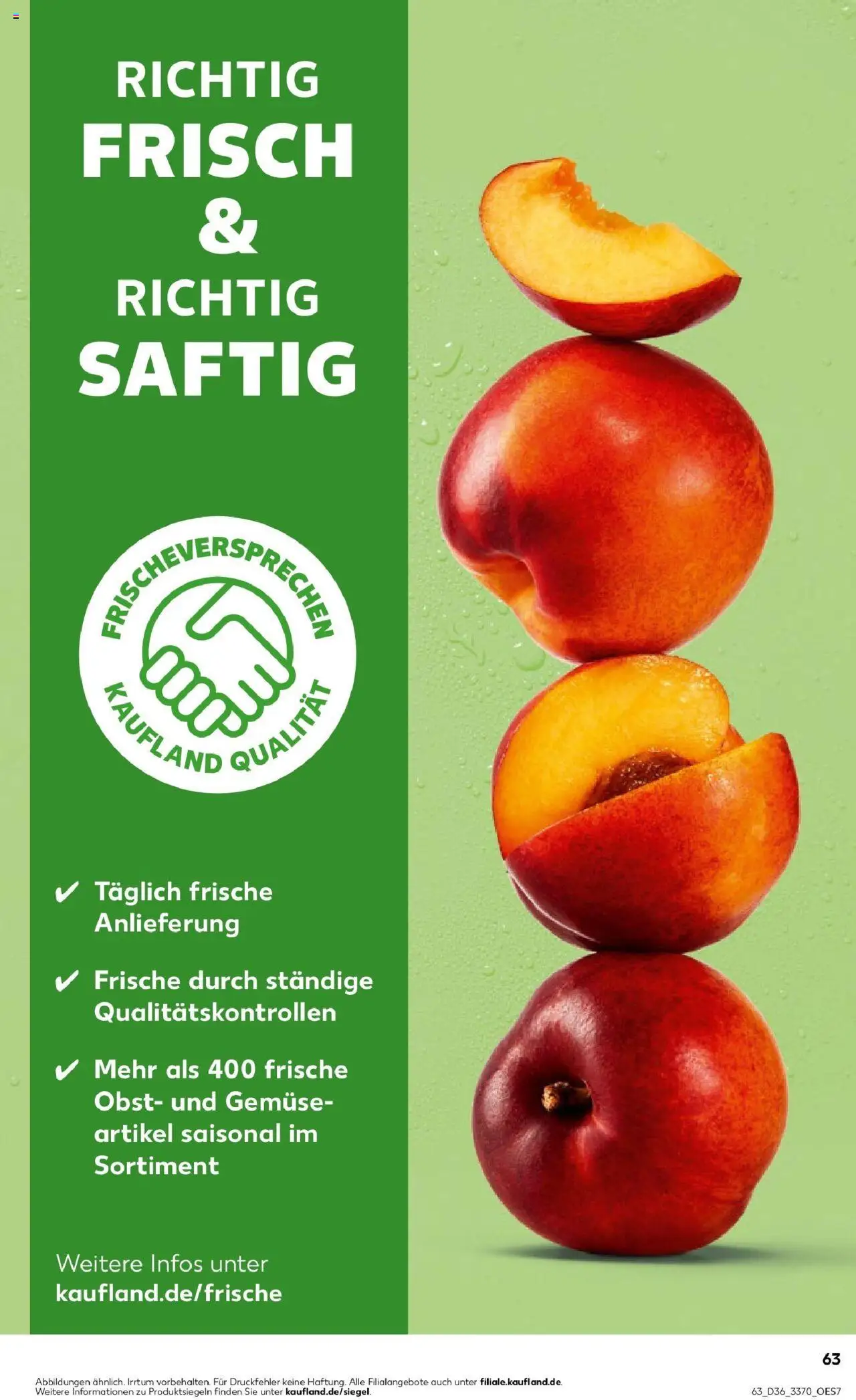 Kaufland prospekt Sonneberg	 – gültig ab 04.09.2025 | Seite: 63 | Produkte: Gemüse, Obst