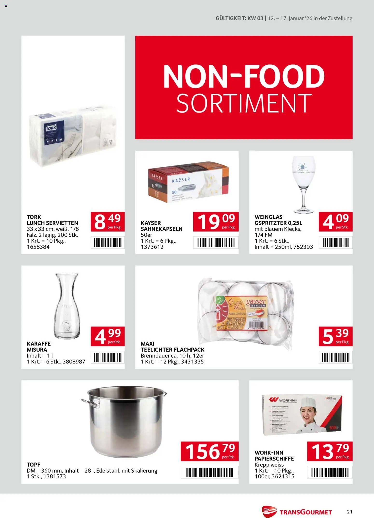 Transgourmet Zustellaktion gültig ab 12.01.2026 | Seite: 21