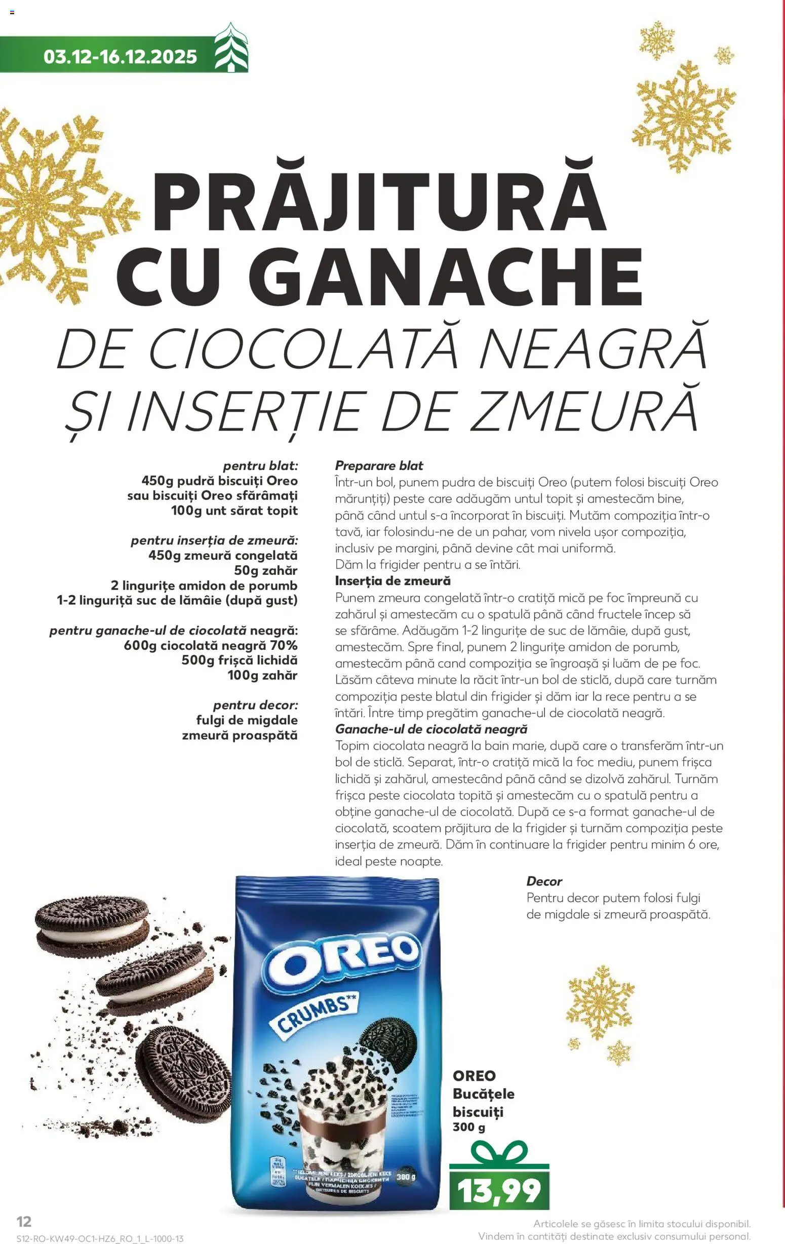 Noul catalog Kaufland – valabil de la 03.12.2025 | Pagină: 12 | Produse: Prăjitură, Migdale, Suc, Lămâie