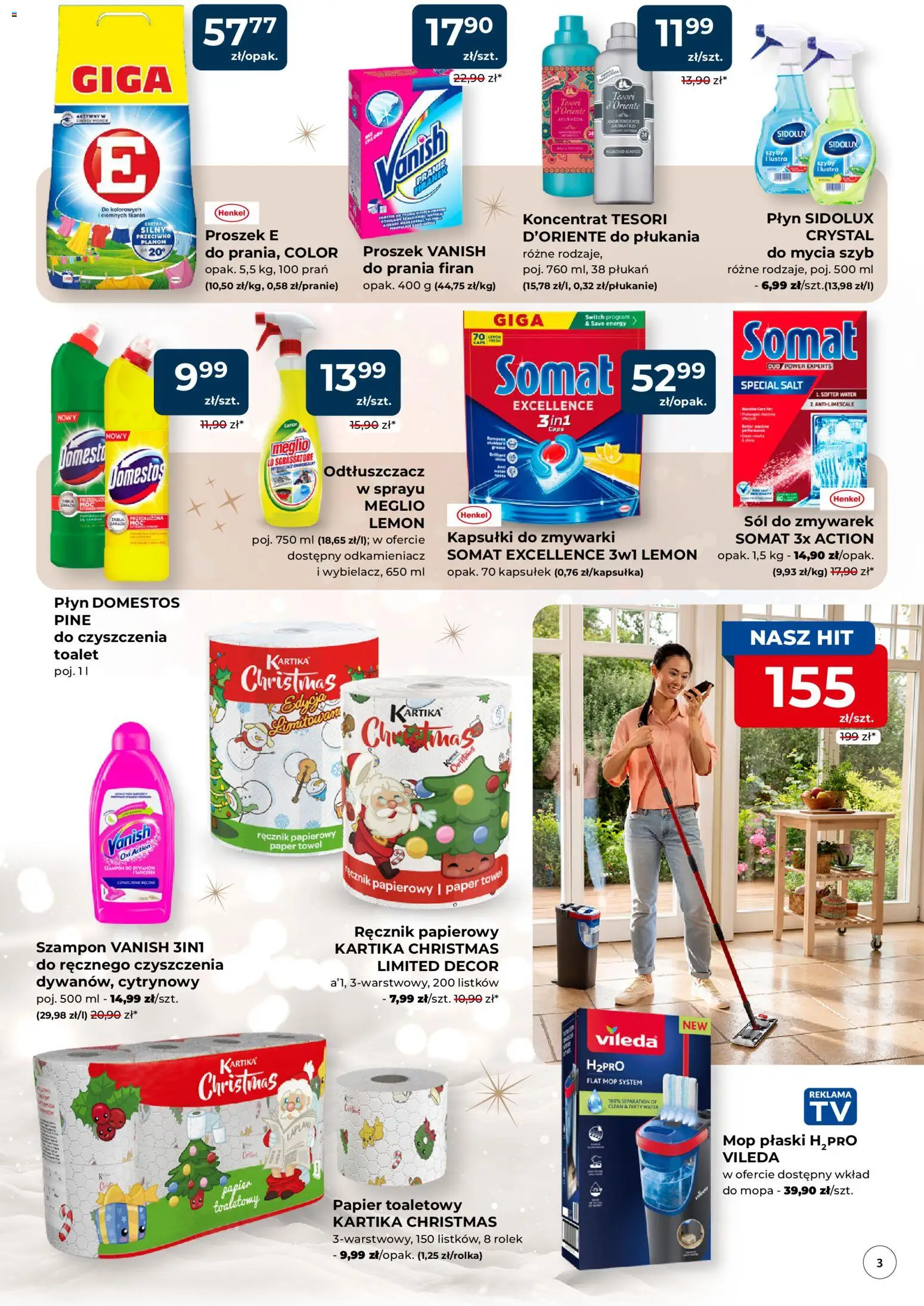 Mrówka Gazetka - Chrzanów od 04.12.2025 | Strona: 3 | Produkty: Vanish, Tesori d'oriente, Ręcznik papierowy, Sól