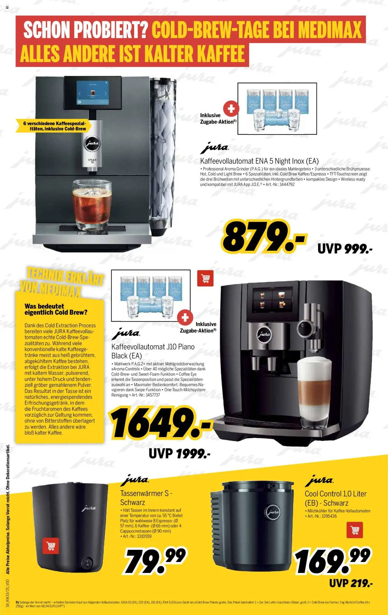 Medimax Prospekt 	 - gültig ab dem 09.08.2025 | Seite: 4 | Produkte: Jura, Kaffee, Tomaten, Kaffeevollautomat