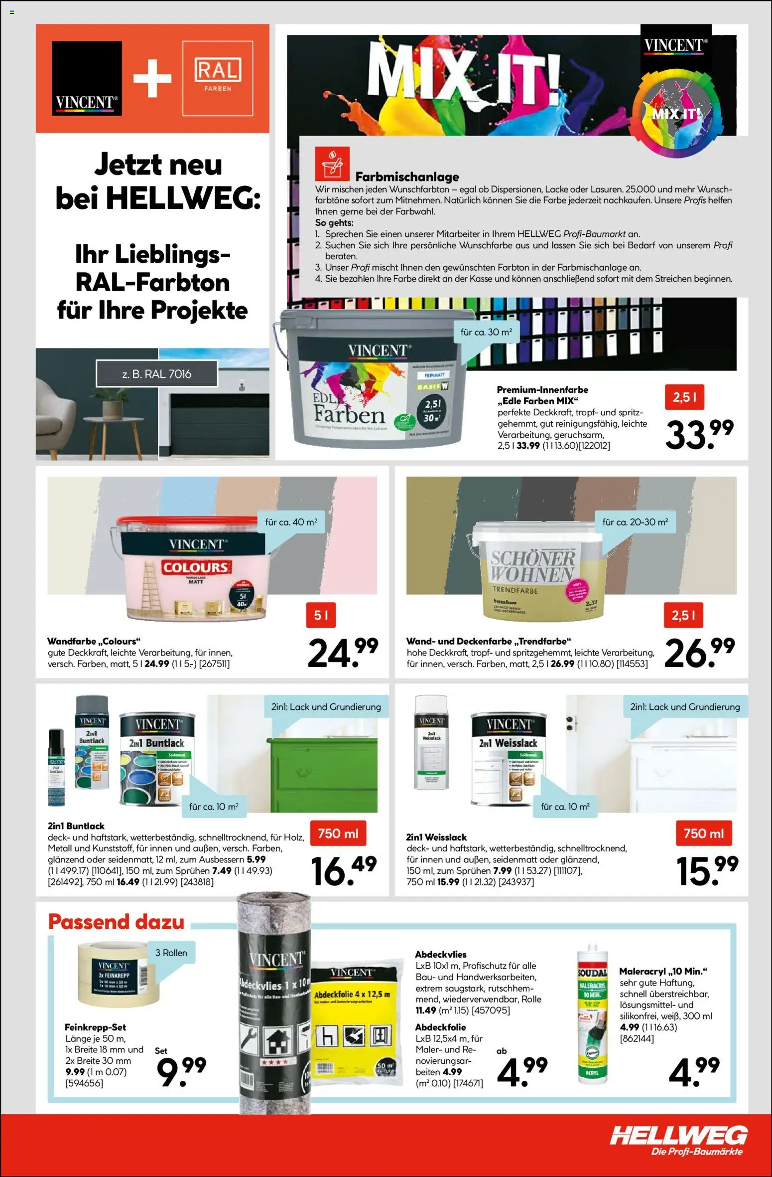 Hellweg Prospekt – gültig ab 19.01.2026 | Seite: 5 | Produkte: Wandfarbe