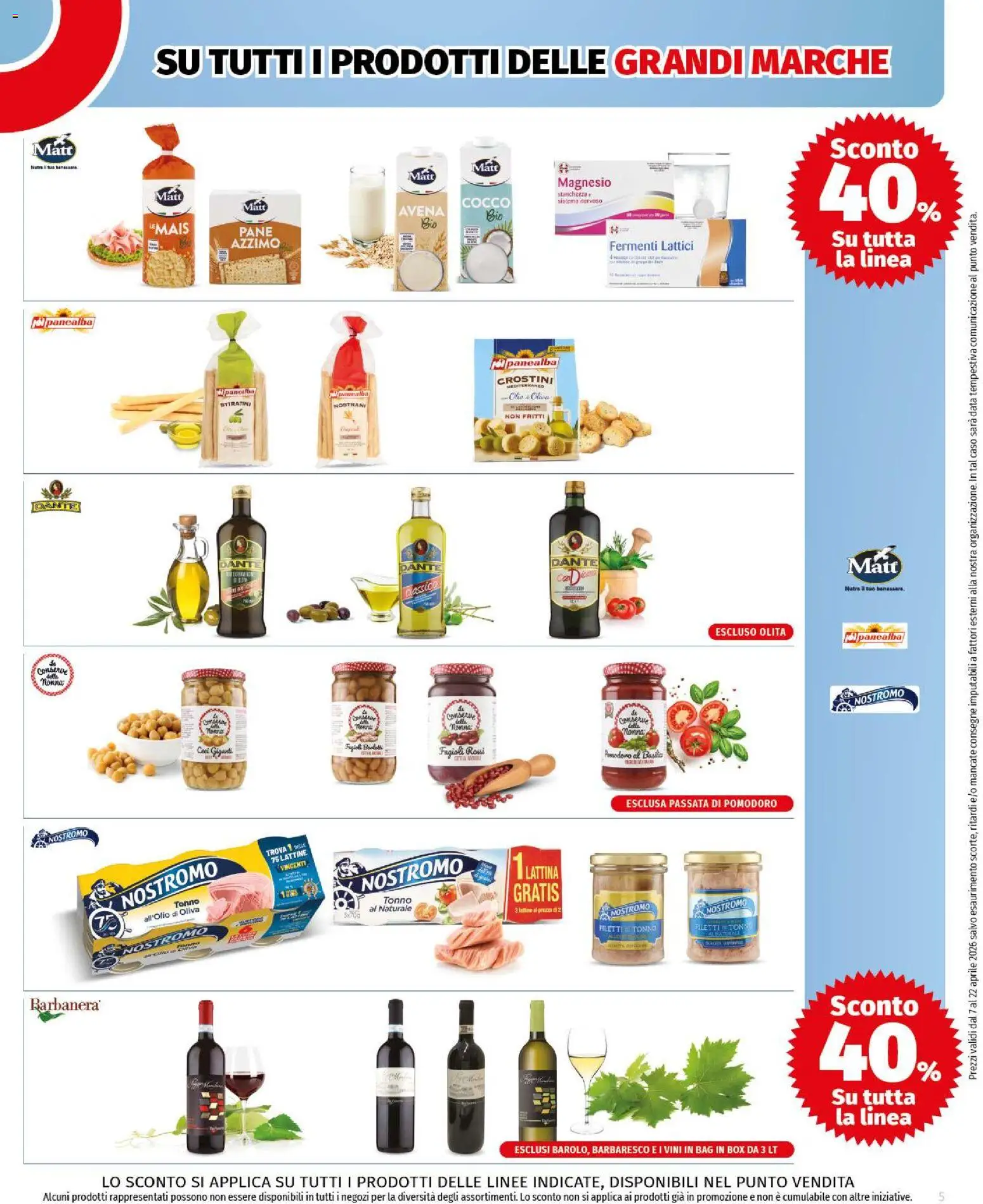 Volantino COOP del 07.04.2026 | Pagina: 5 | Prodotti: Fagioli, Data, Tonno, Tonno al naturale