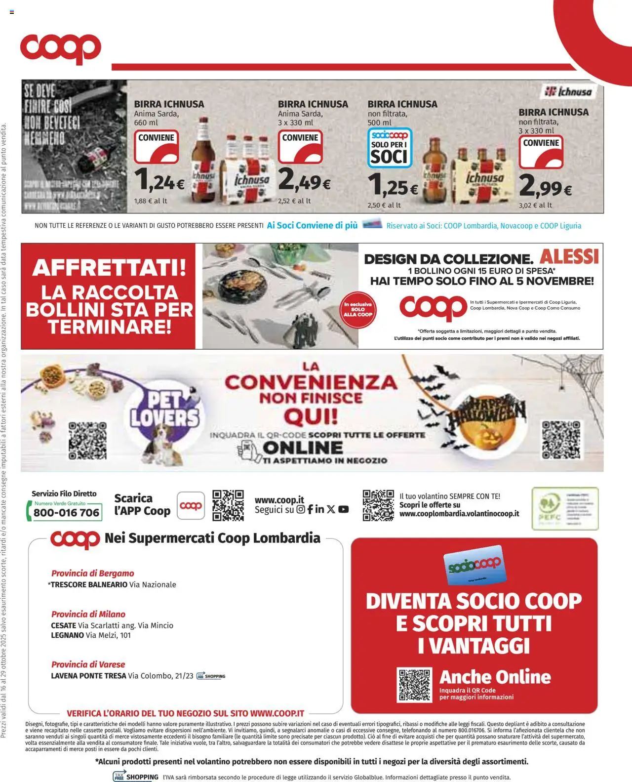 Volantino COOP del 16.10.2025 | Pagina: 23 | Prodotti: Birra, Tè, Data