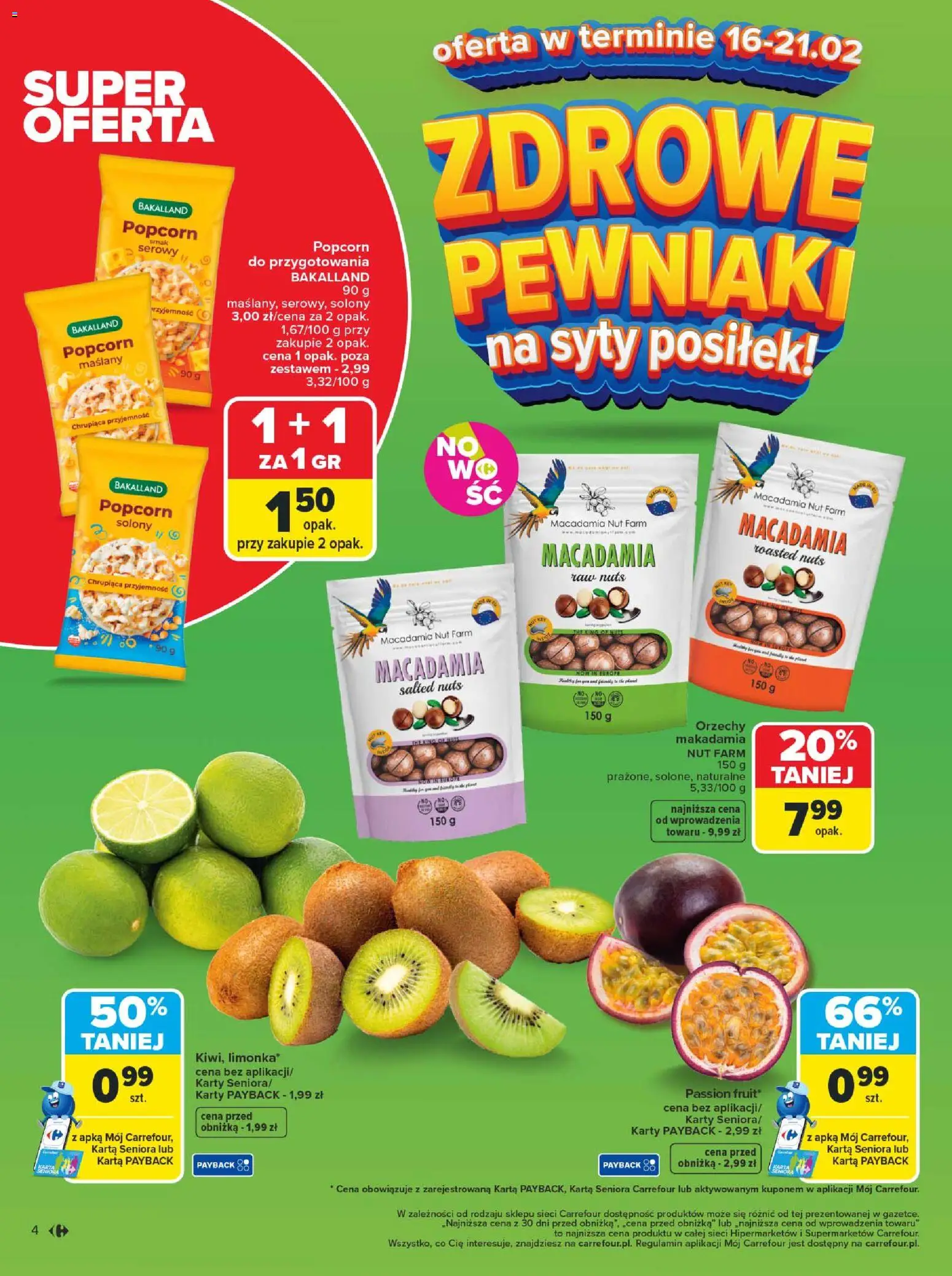 Carrefour Gazetka od 16.02.2026 | Strona: 6 | Produkty: Karta, Limonka, Popcorn, Orzechy
