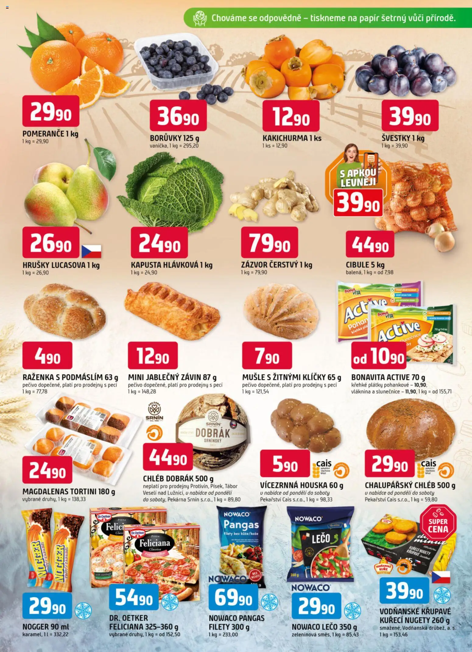 Trefa leták od 05.11.2025 | Strana: 3 | Produkty: Pomeranče, Pekárna, Lečo, Cibule