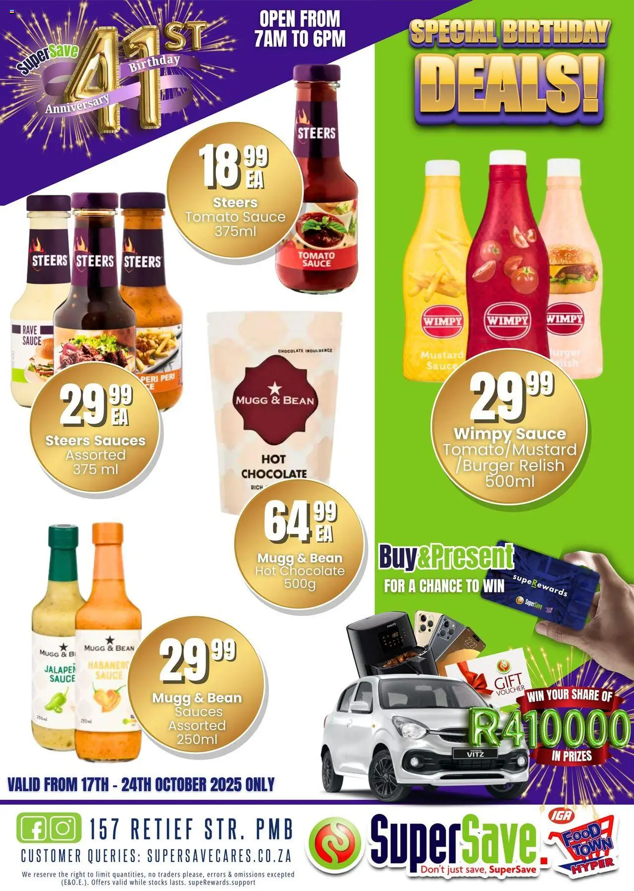 New Super Save catalogue – valid from 17.10.2025 | Page: 45 | Products: Chocolate, Sauces, Tomato sauce, Sauce
