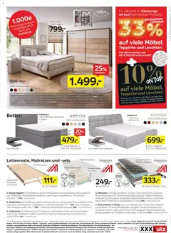 XXXLutz Prospekt aktuell gültig ab 15.07.2025 | Seite: 13 | Produkte: Bett, Matratze, Lattenrost, Teppich
