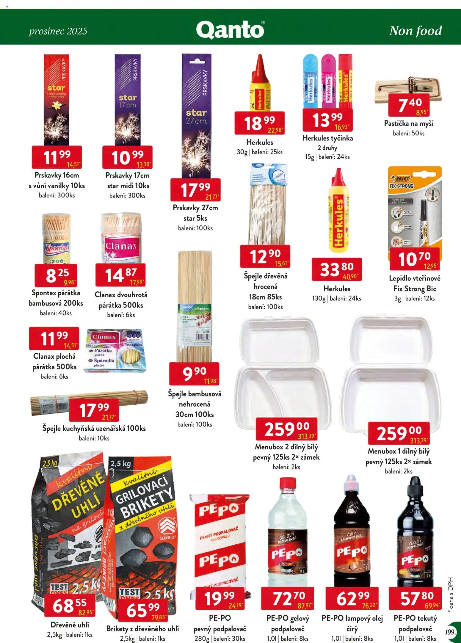 Astur & Qanto leták - Velkoobchod 12/2025 od 01.12.2025 | Strana: 199 | Produkty: Olej, Test, Dřevěné uhlí, Brikety