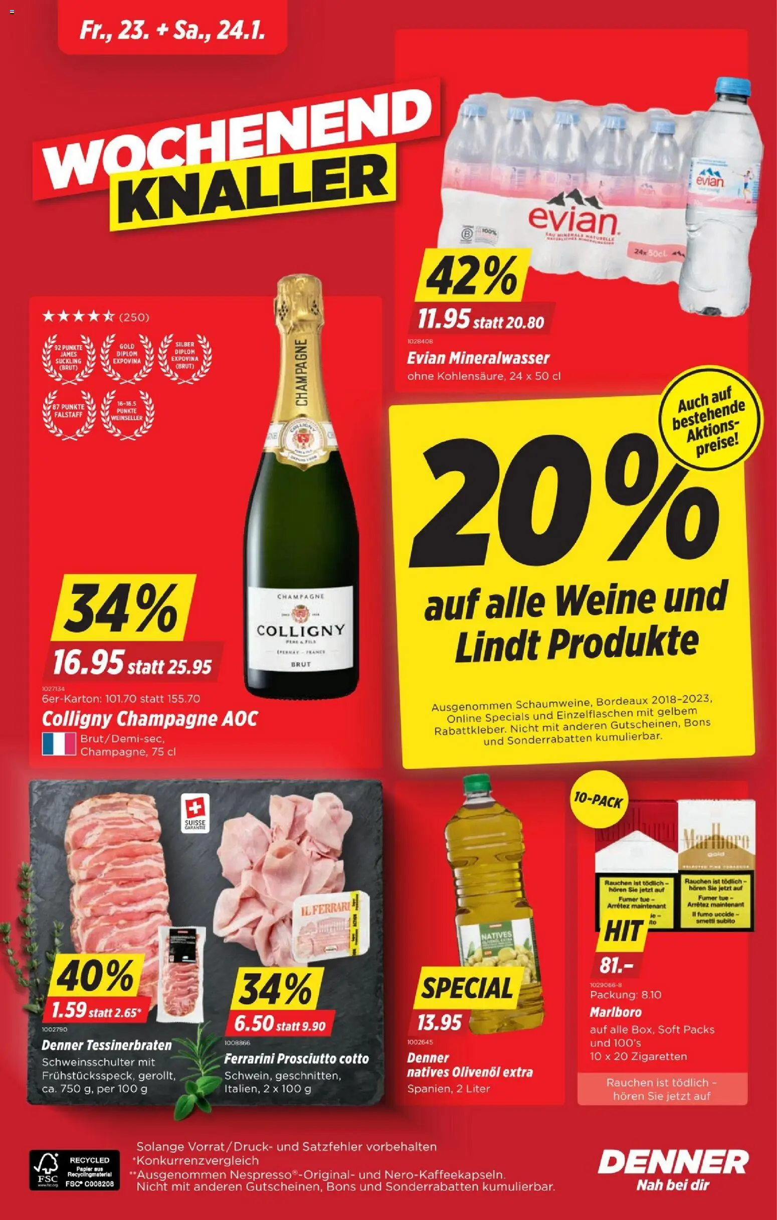 Denner Aktionen – gültig ab 20.01.2026 | Seite: 20 | Produkte: Mineralwasser