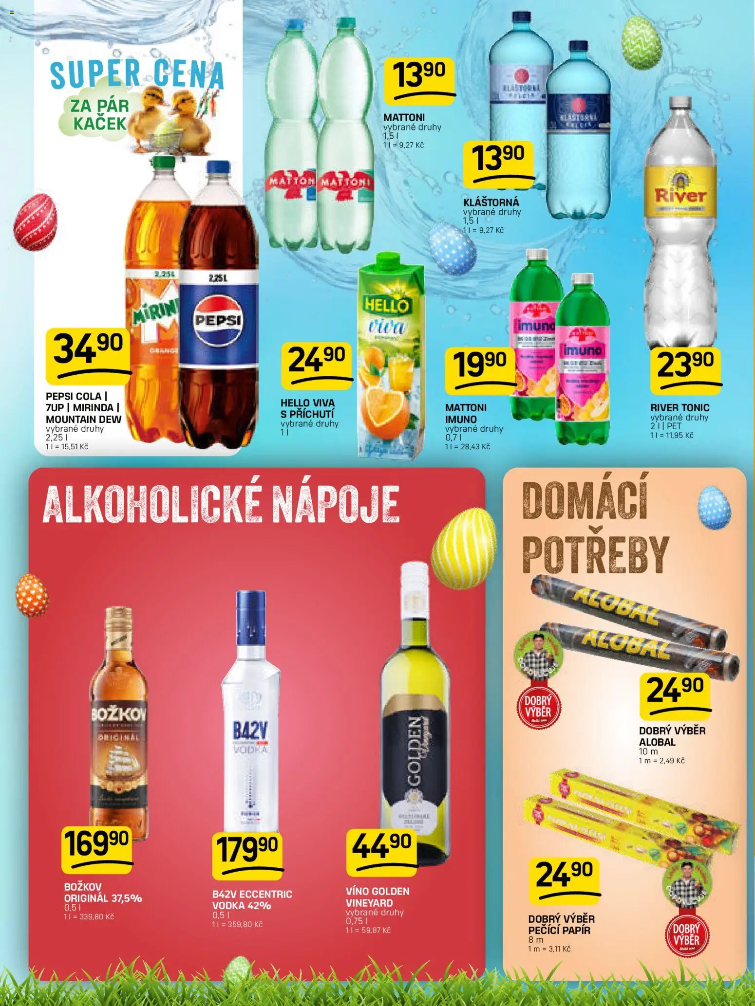 Flop leták od 01.04.2026 | Strana: 14 | Produkty: Pepsi, Mountain Dew, River tonic, Božkov originál