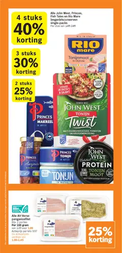 John West Tonijn Twist met ovengedroogde tomaten en kruidendressing, Tuna Twist with sun-dried tomatoes and herb dressing. - Voorbeeld van een folder van Albert Heijn, geldig van 12.01.2026 | Pagina: 16