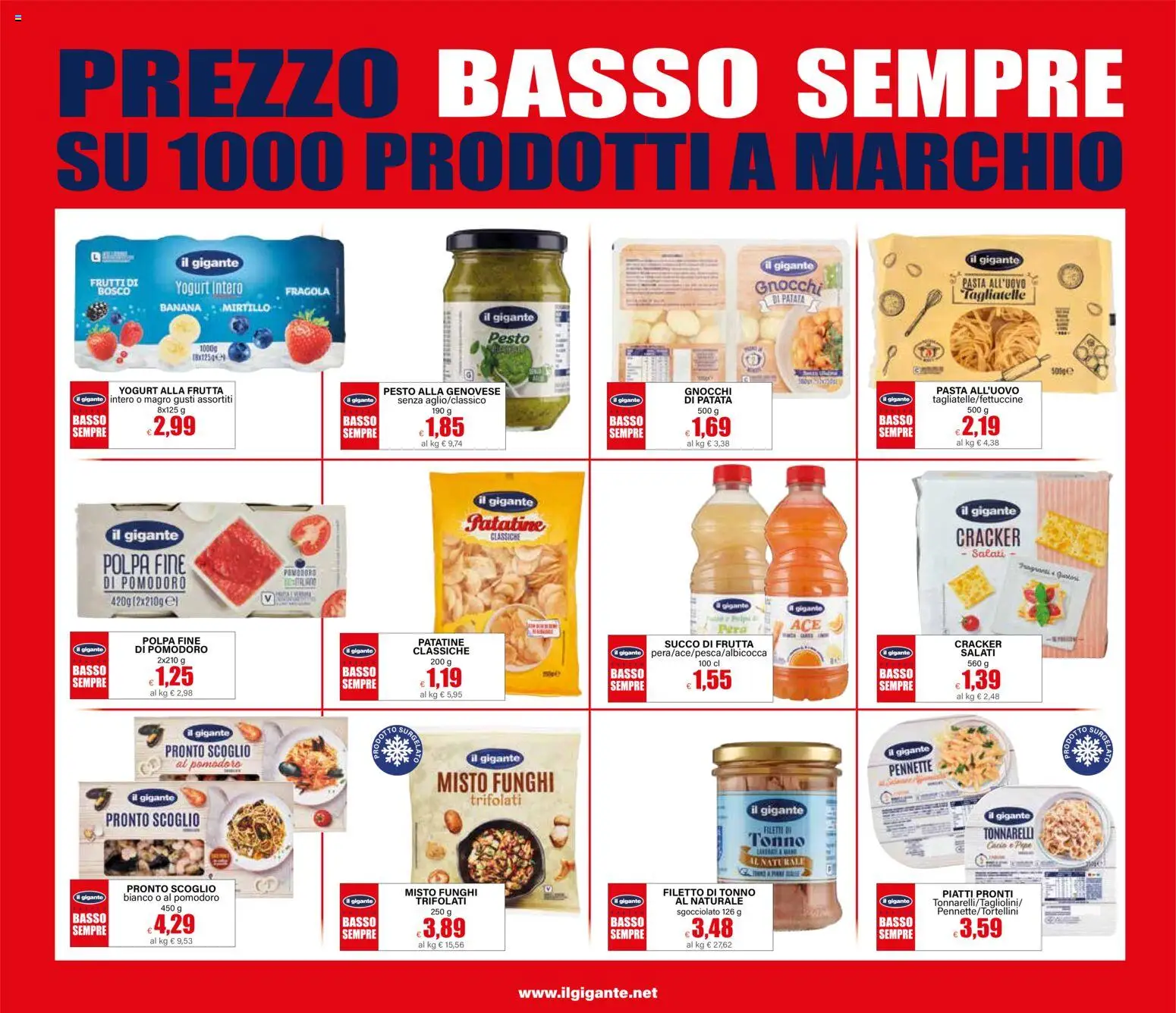 Volantino Il Gigante del 15.01.2026 | Pagina: 28 | Prodotti: Frutta, Pomodoro, Funghi, Pesto