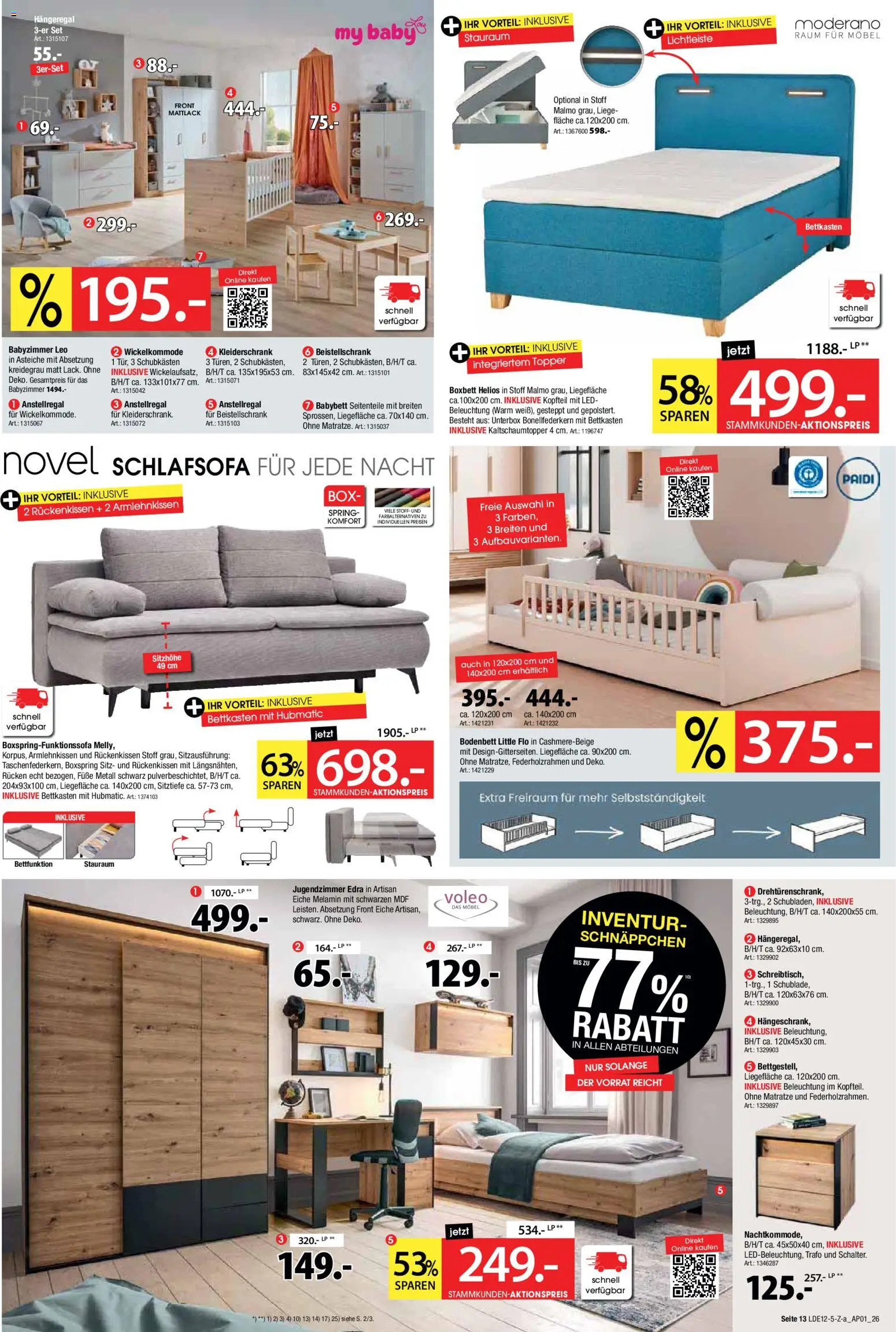 Zurbrüggen - Set One by Musterring Rabatt – gültig ab 16.12.2025 | Seite: 13 | Produkte: Schlafsofa, Matratze, Kleiderschrank, Topper