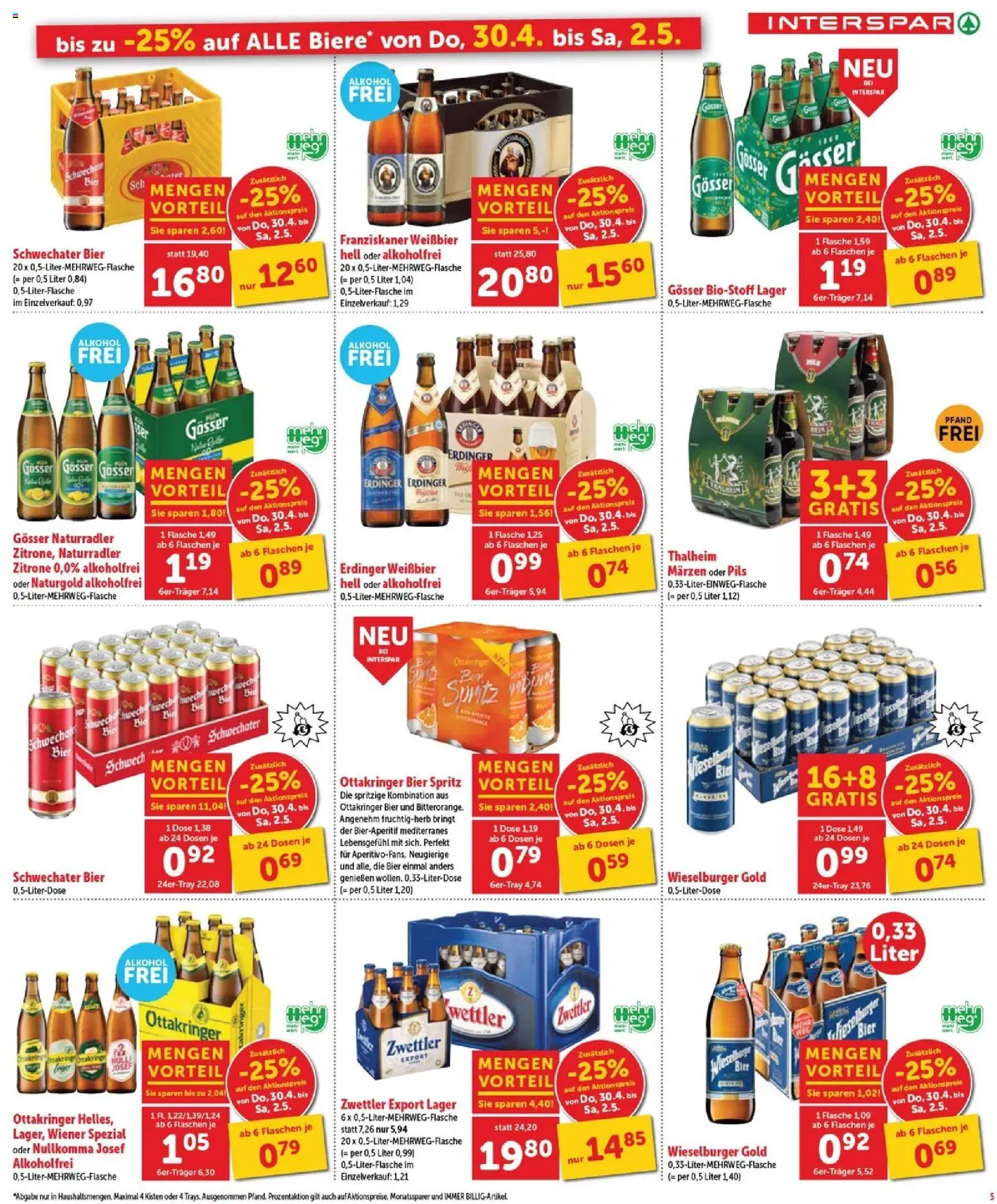 Interspar Flugblatt - Burgenland Nord gültig ab 30.04.2026 | Seite: 6 | Produkte: Zitrone, Bier