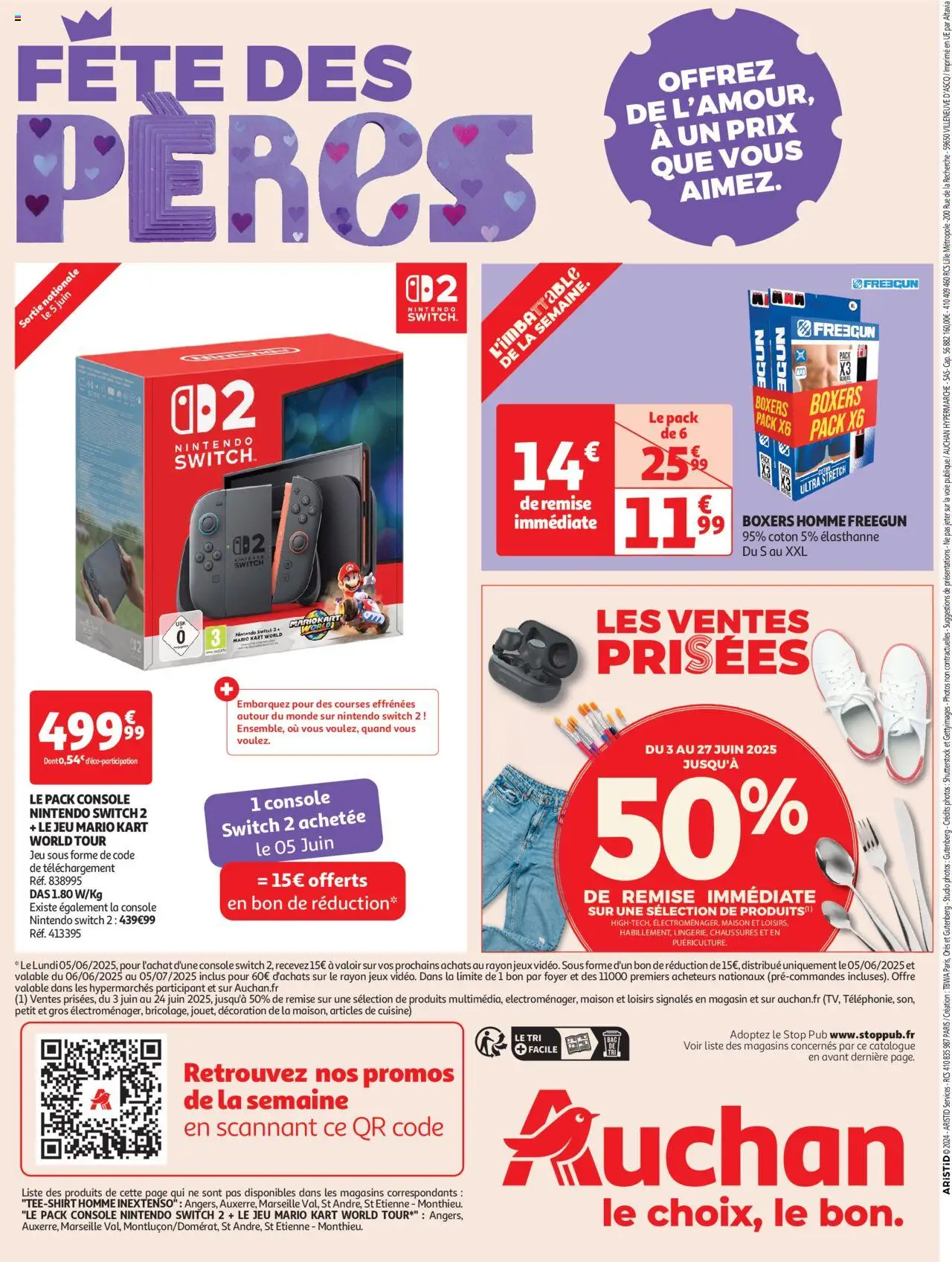  | Page: 58 | Produits: console Nintendo Switch, Coton, T-shirt, Jeux