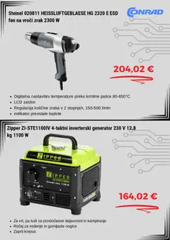 Novi Conrad katalog ponudbe – veljaven od 14.08.2025 | Stran: 2 | Izdelki: Generator