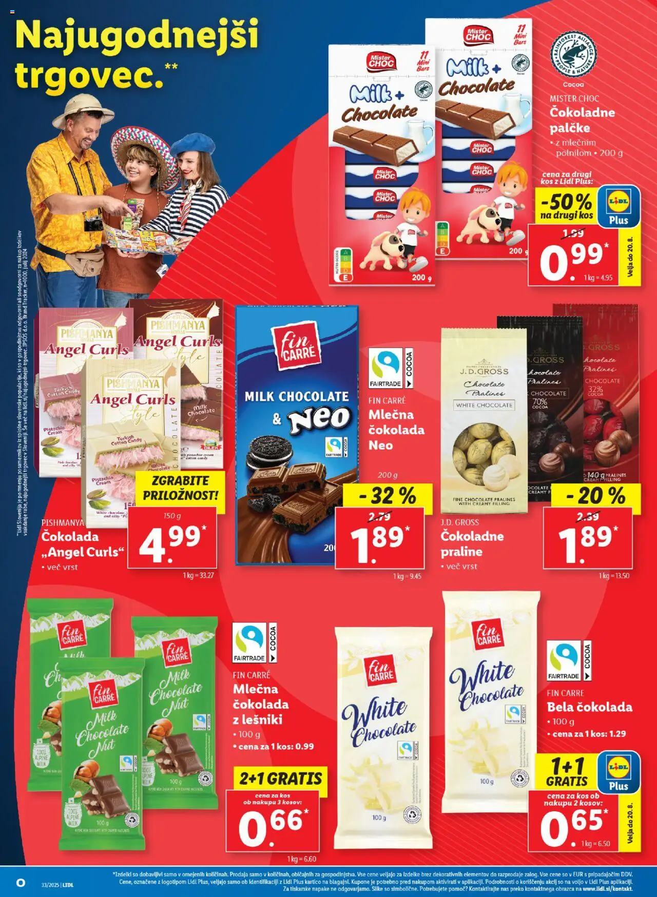 Lidl - Ljubljana │ velja od 14.08.2025 | Stran: 12 | Izdelki: Kos, Cokolada