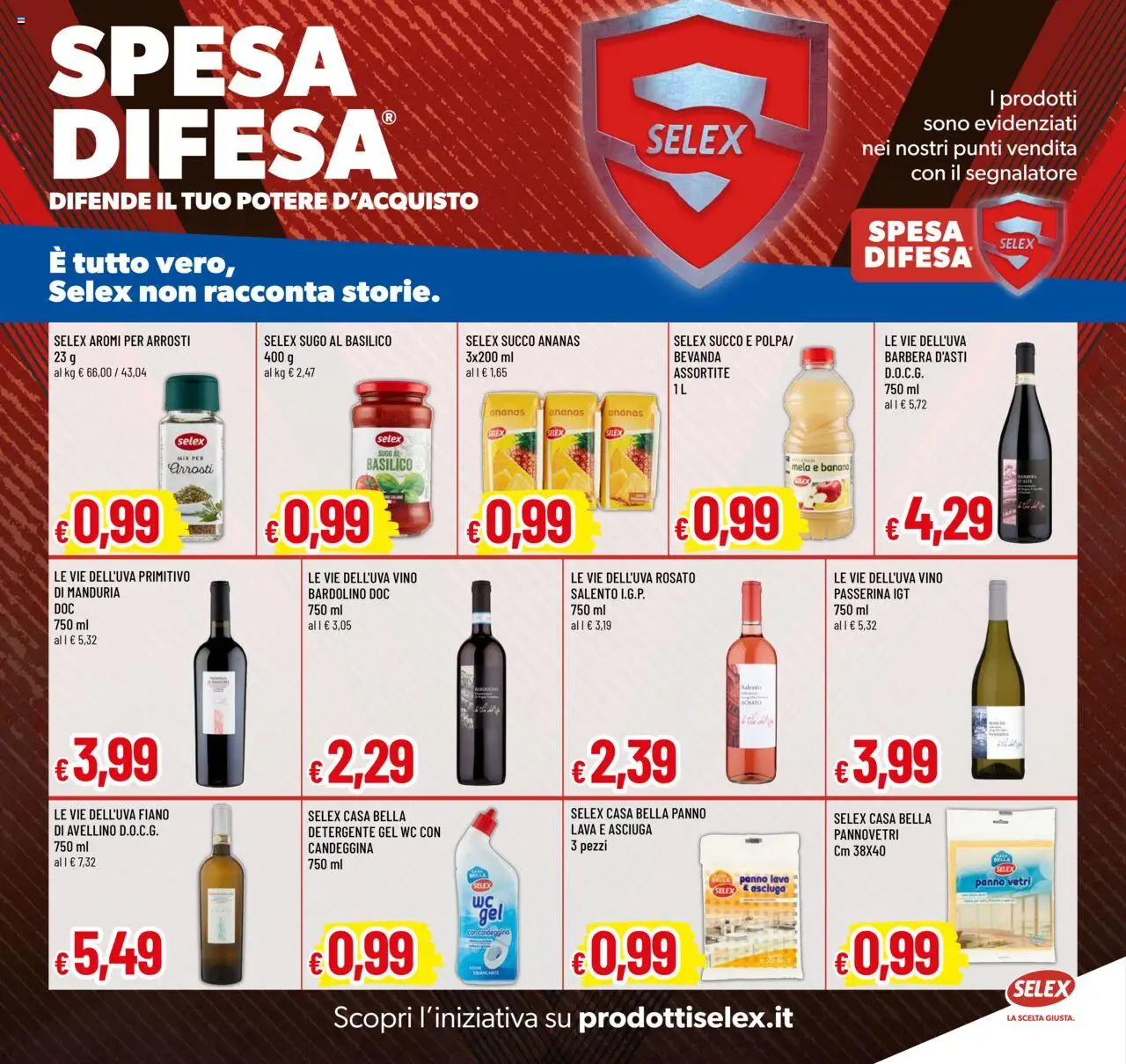 Volantino Galassia del 16.10.2025 | Pagina: 18 | Prodotti: Detergente, Vino, Ananas, Sugo