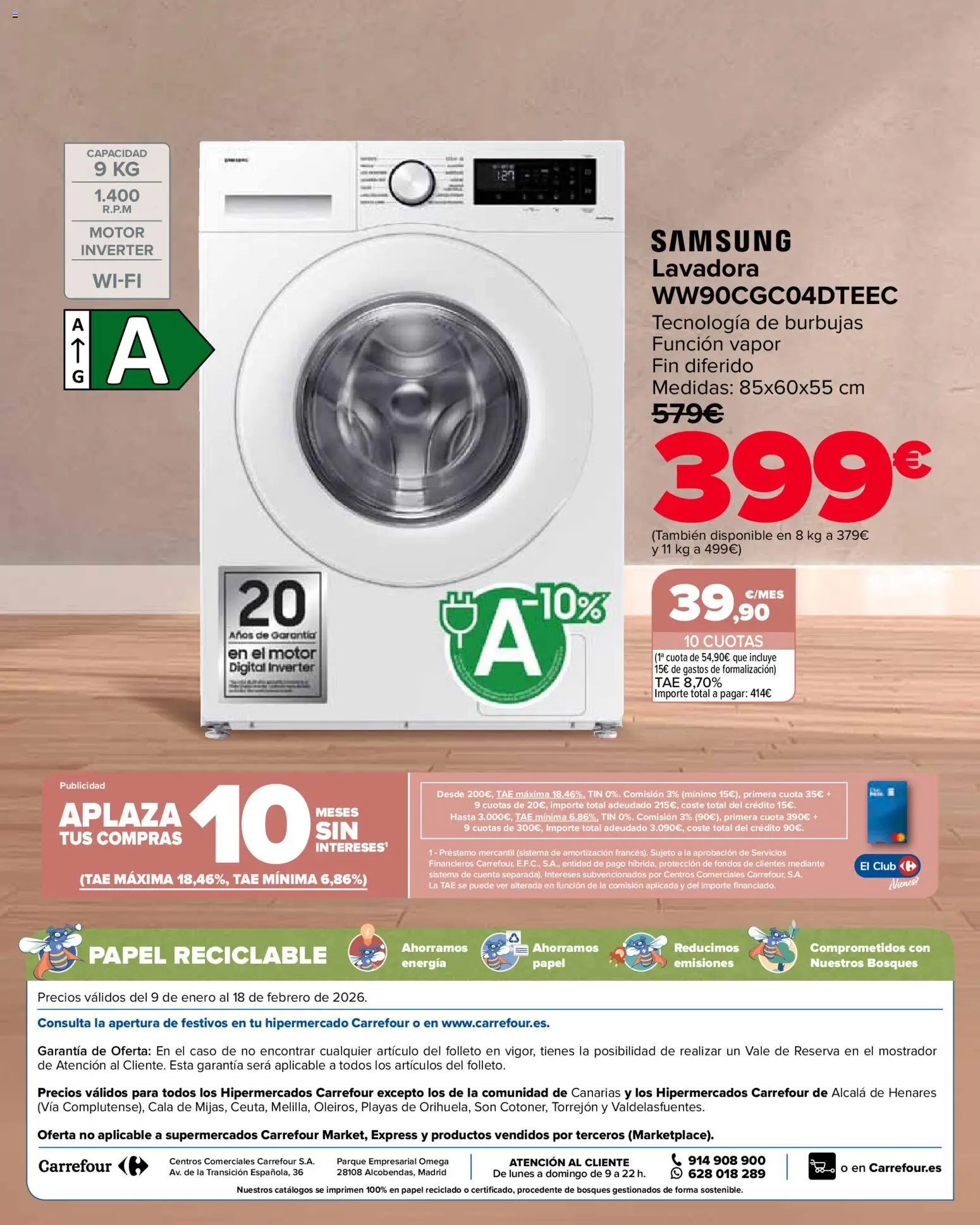 Carrefour folleto │ válido desde el 09.01.2026 | Página: 79 | Productos: Lavadora