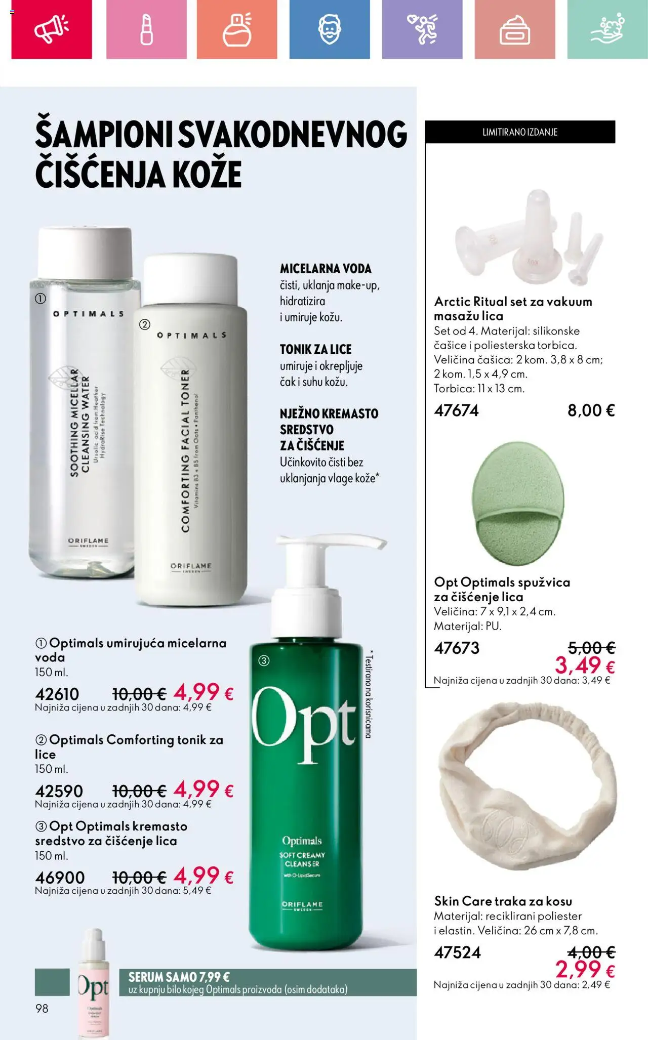 Oriflame katalog | vrijedi od 03.08.2025 | Stranica: 98 | Proizvodi: Tonik za lice, Voda, Torbica, Toner