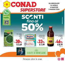 Anteprima del volantino Conad - Sconti fino al 50% valido a partire dal 22.04.2026