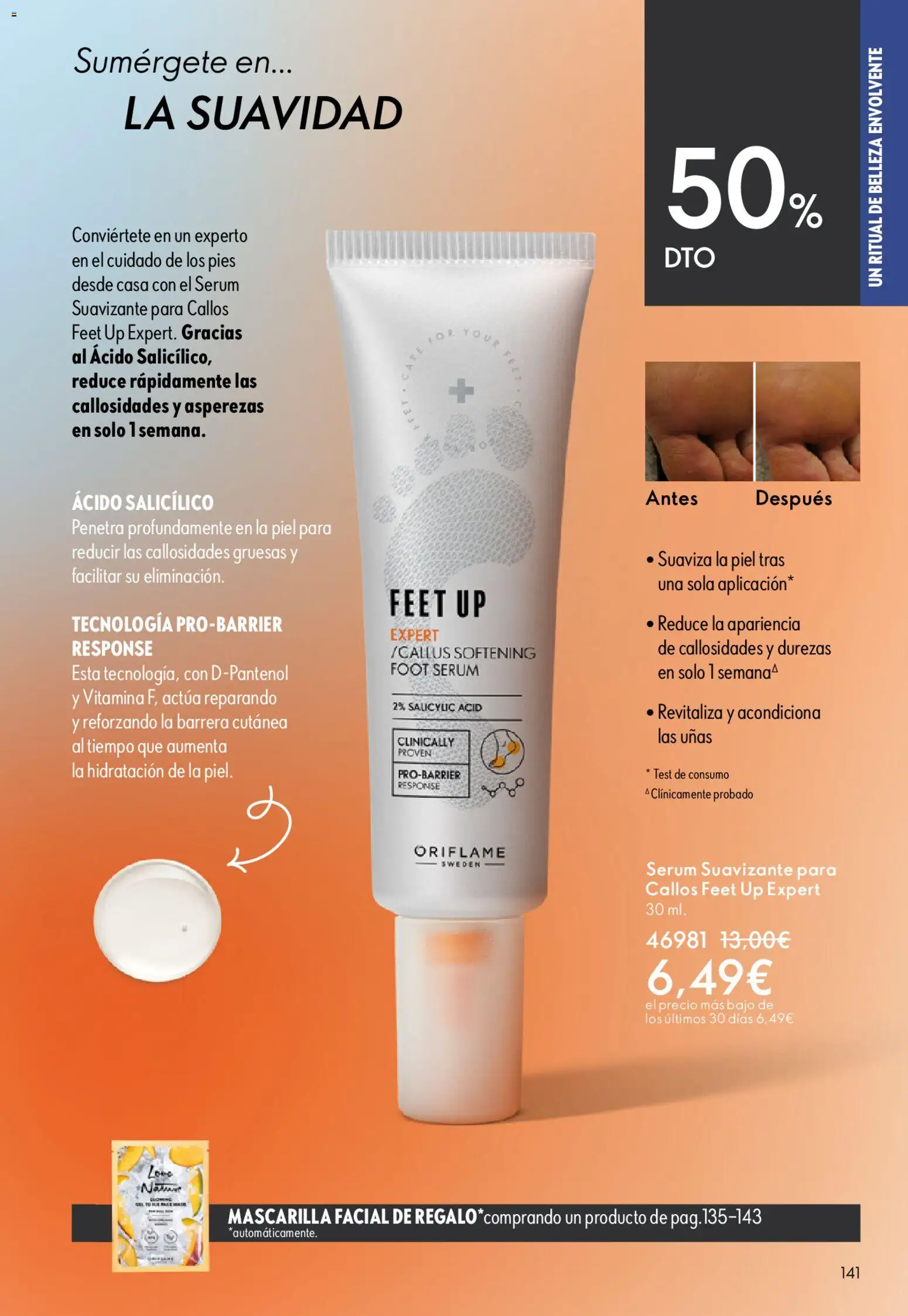 Oriflame - Catálogo Campaña 6 │ válido desde el 22.04.2026 | Página: 141 | Productos: Sérum, Mascarilla facial, Suavizante
