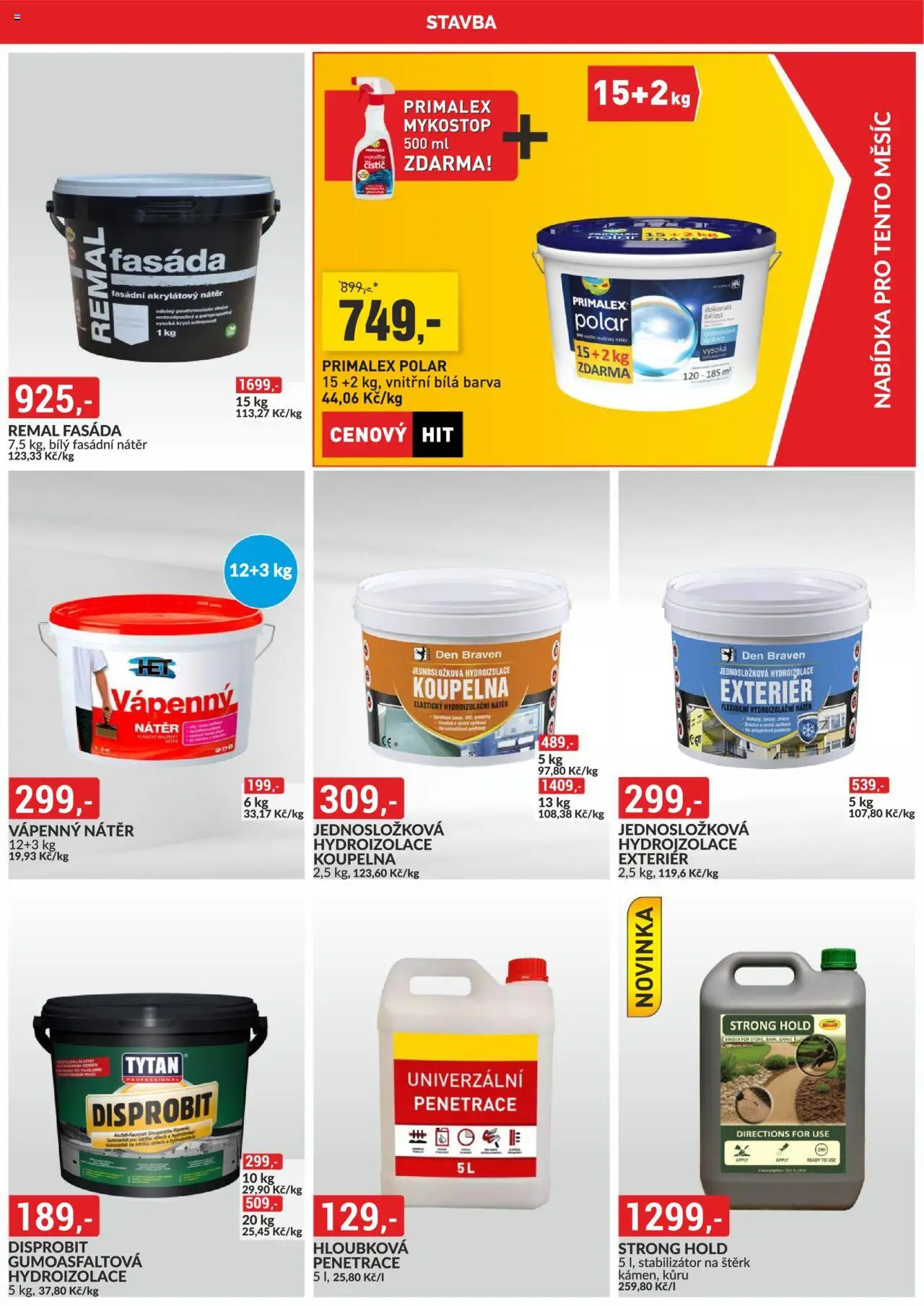 BAUMAX leták od 01.08.2025 | Strana: 28 | Produkty: Primalex Polar, Primalex, Koupelna