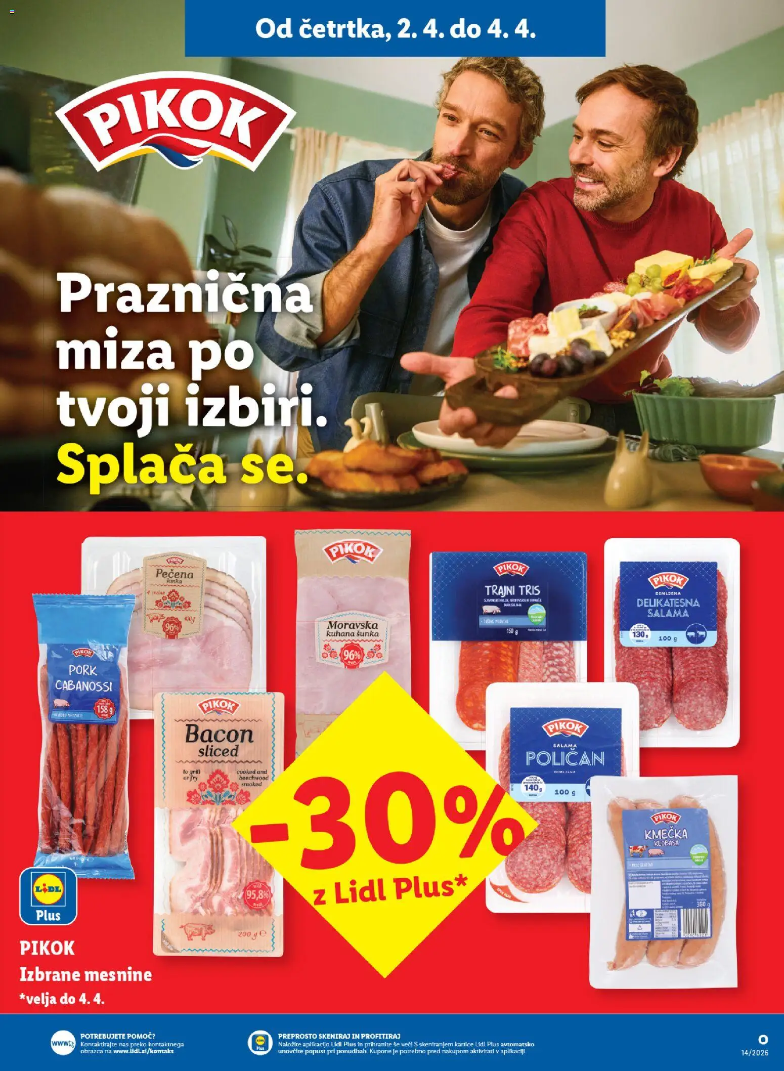 Novi Lidl katalog ponudbe – veljaven od 02.04.2026 | Stran: 13 | Izdelki: Miza, Salama, Sunka, Grill