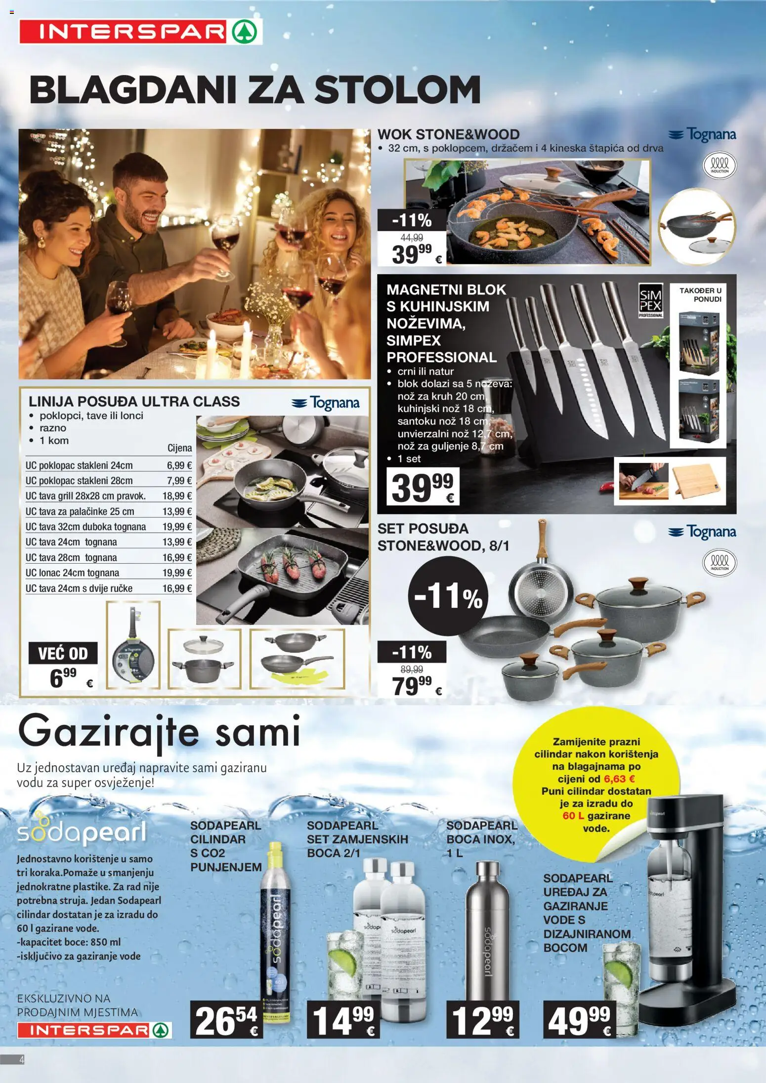 Interspar katalog | vrijedi od 12.11.2025 | Stranica: 4 | Proizvodi: Tognana, Kruh, Nož, Tava