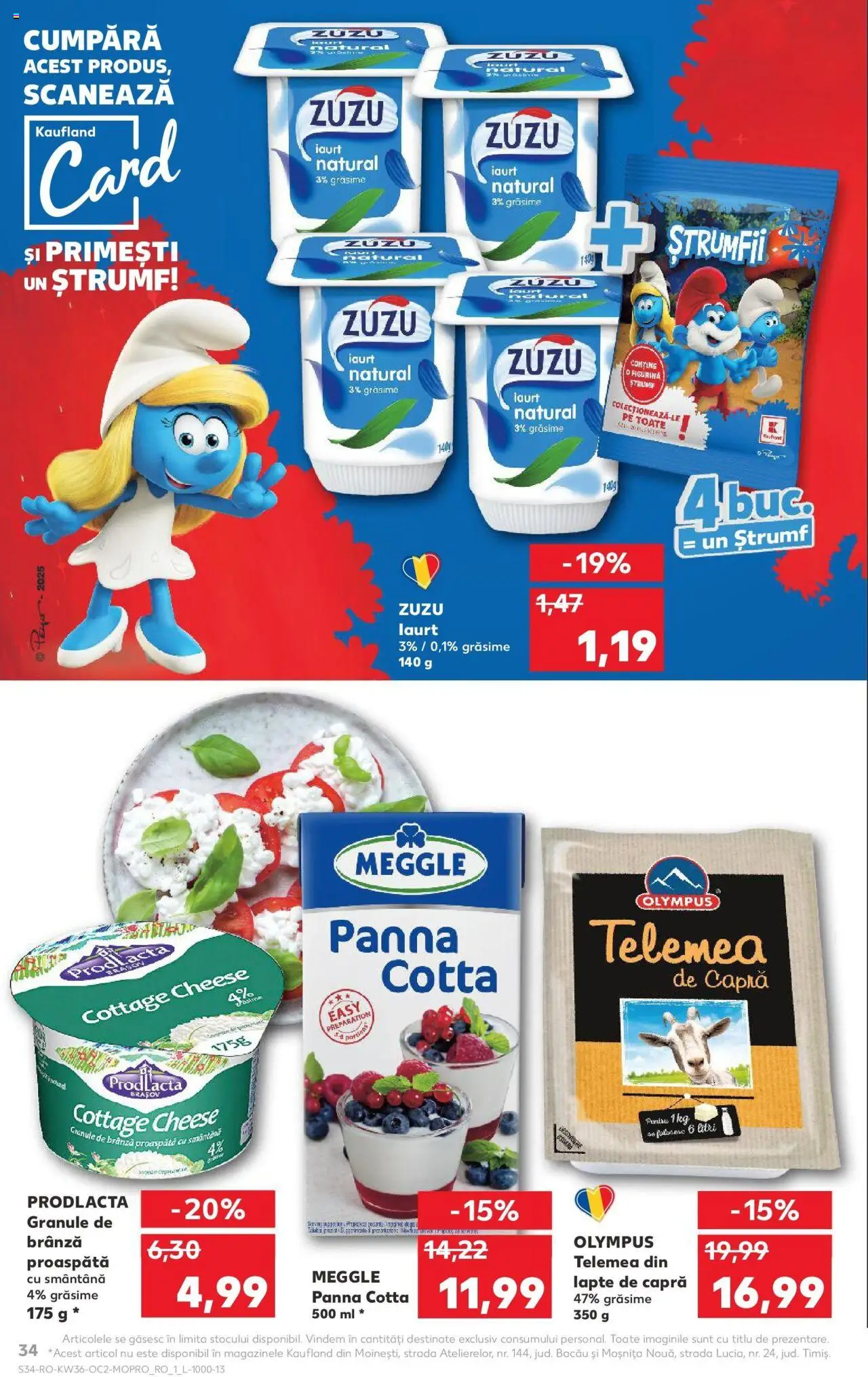 Noul catalog Kaufland – valabil de la 03.09.2025 | Pagină: 34 | Produse: Lapte, Brânză, Iaurt, Smântână