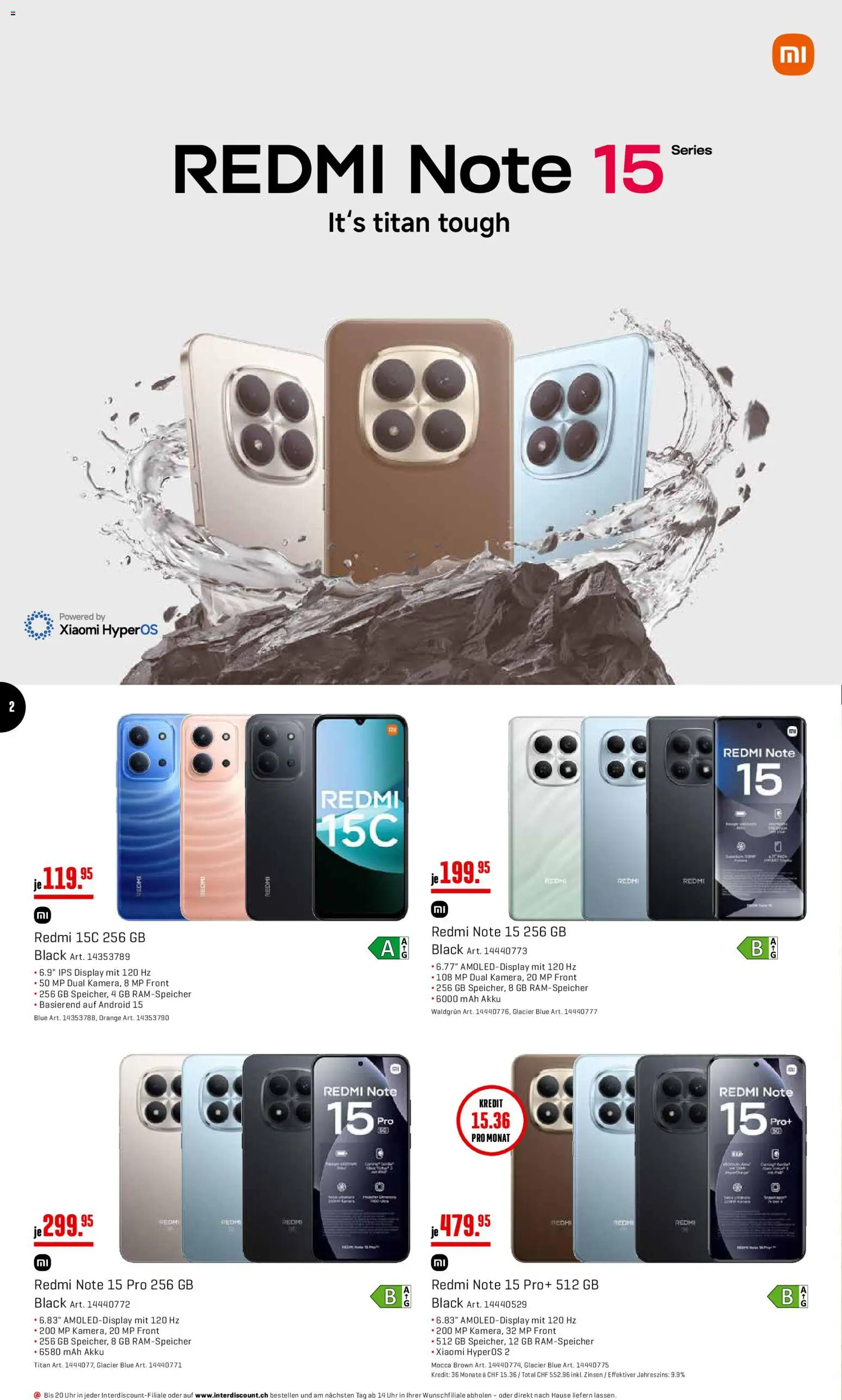 Interdiscount aktionen Mobile – gültig ab 20.04.2026 | Seite: 2 | Produkte: Xiaomi