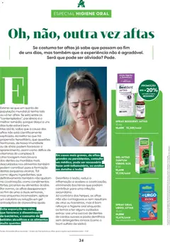 Pré-visualização Auchan - Revista Mulher e Especial Higiene Oral válido de 28.02.2026 | Página: 34 | Produtos: Escova de dentes