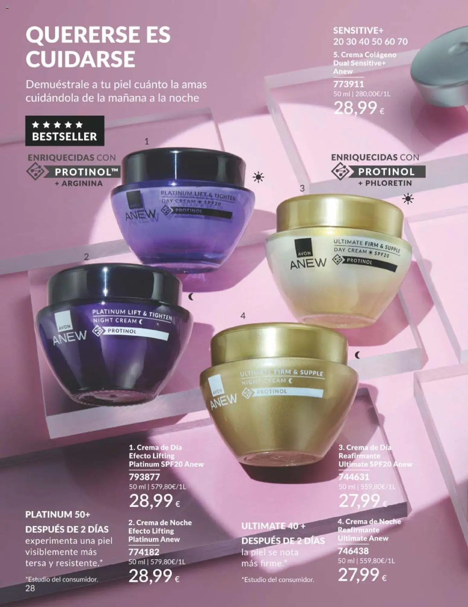 Catálogo AVON campaña 2 │ válido desde el 01.02.2026 | Página: 28 | Productos: Crema, Crema de día, Crema de noche