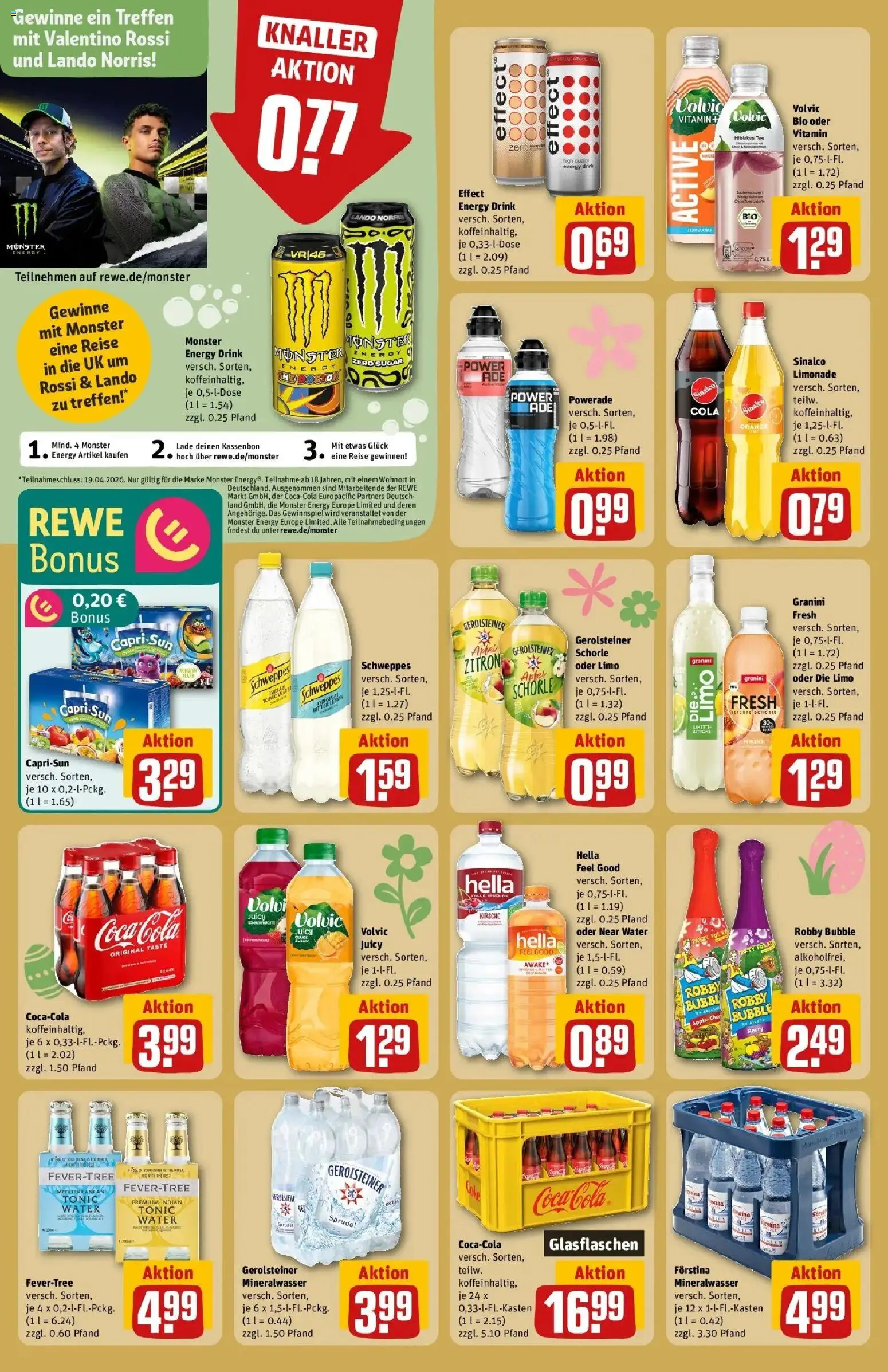 Rewe Prospekt Pegnitz	 – gültig ab 30.03.2026 | Seite: 26 | Produkte: Sinalco, Schweppes, Zitrone, Gerolsteiner
