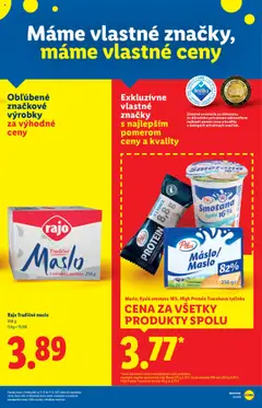 Maslo, Kyslá smotana 16%, High Protein Tvarohová tyčinka, Maslo 250 g, Kyslá smotana 16% tuku 200 g, High Protein Tvarohová tyčinka 40 g │ platný od 25.08.2025 | Strana: 11 | Produkty: Maslo, Smotana, Protein