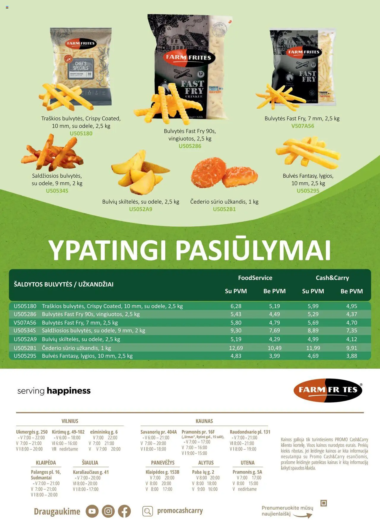 ePromo - Leidinys - Food service│galioja nuo 01.08.2025 | Puslapis: 12 | Prekių: Bulvės