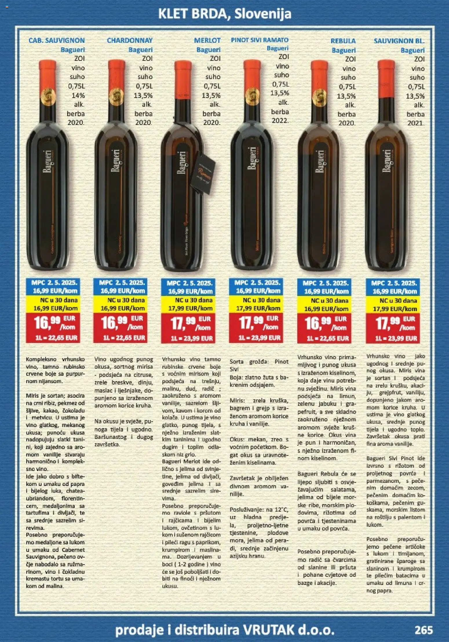 Vrutak katalog | vrijedi od 01.11.2025 | Stranica: 265 | Proizvodi: Miris, Maslac, Vino, Grejp