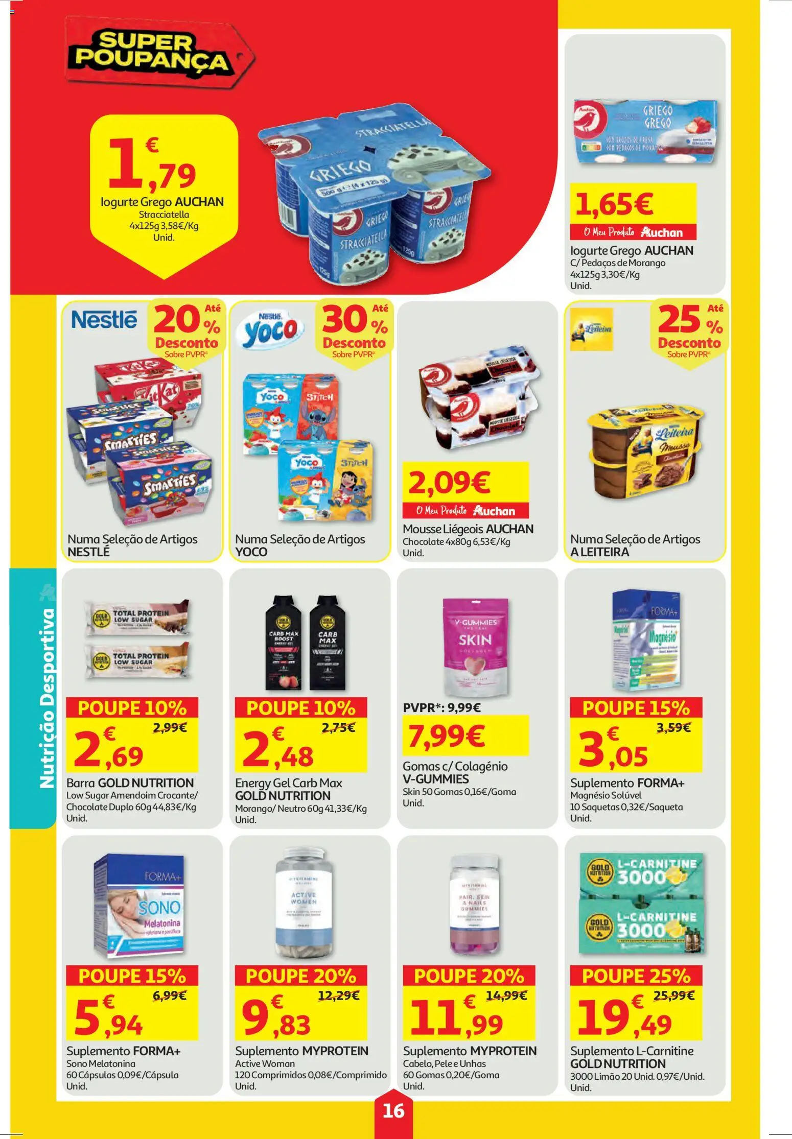 Auchan folheto │ válido de 11.12.2025 | Página: 16 | Produtos: Nestlé, Chocolate, Melatonina, Gomas