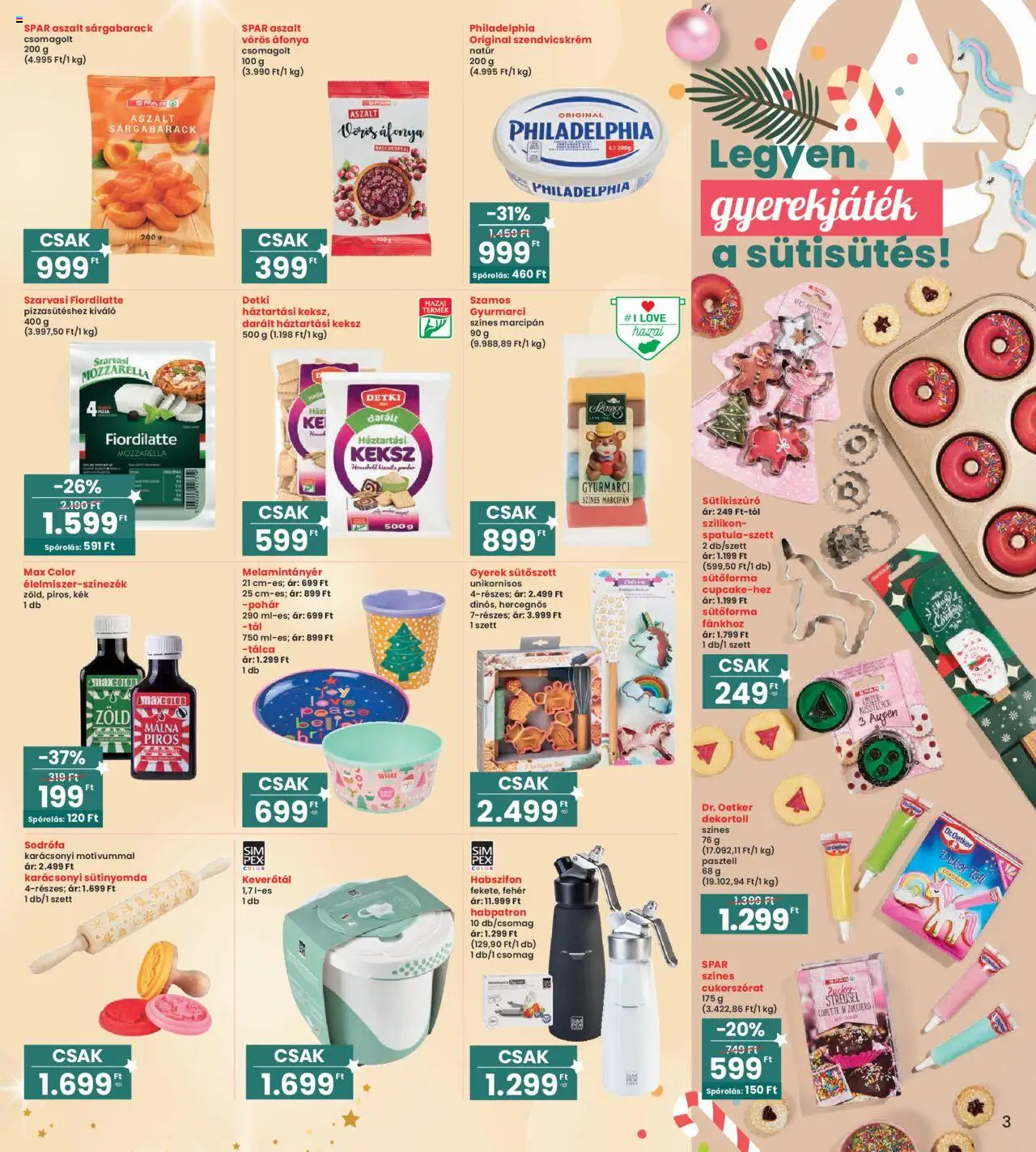 Interspar akciós ujság - amely érvényes a következő dátumtól: 09.10.2025 | Oldal: 3 | Termékek: Áfonya, Szendvicskrém, Marcipan, Keksz