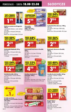 Wszystkie czekolady Milka, 85-100 g, Wszystkie czekolady Milka, 85-100 g od 18.08.2025 | Strona: 44