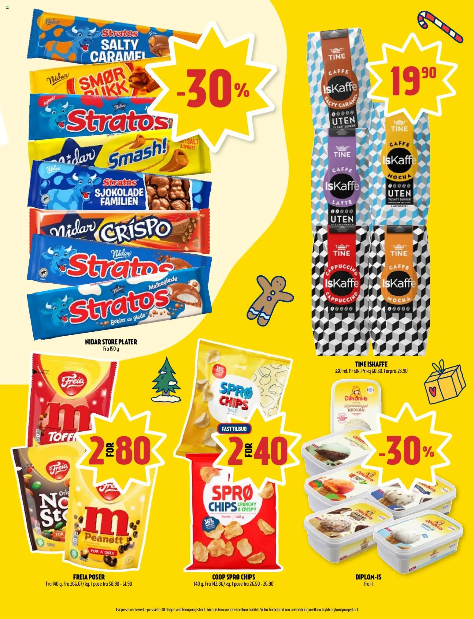 {H1} | Side: 5 | Produkter: Sjokolade, Sukker, Iskaffe, Dishwasher powder