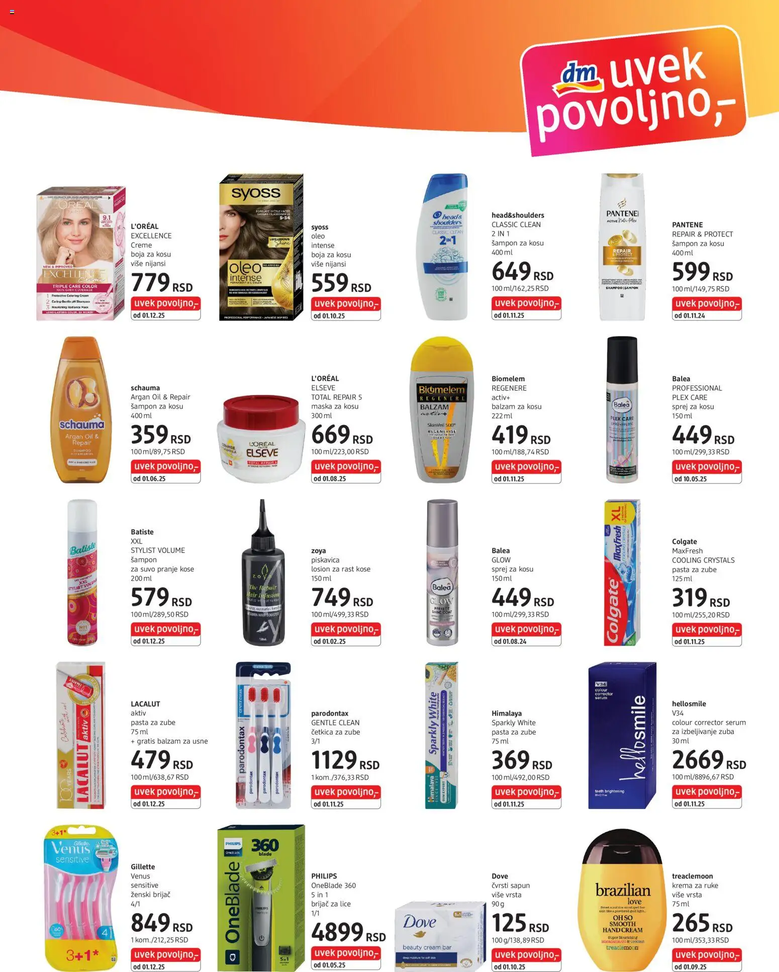 DM Drogerie katalog - važi od 01.12.2025 | Strana: 5 | Proizvode: Colgate, Brijač, Syoss, Parodontax